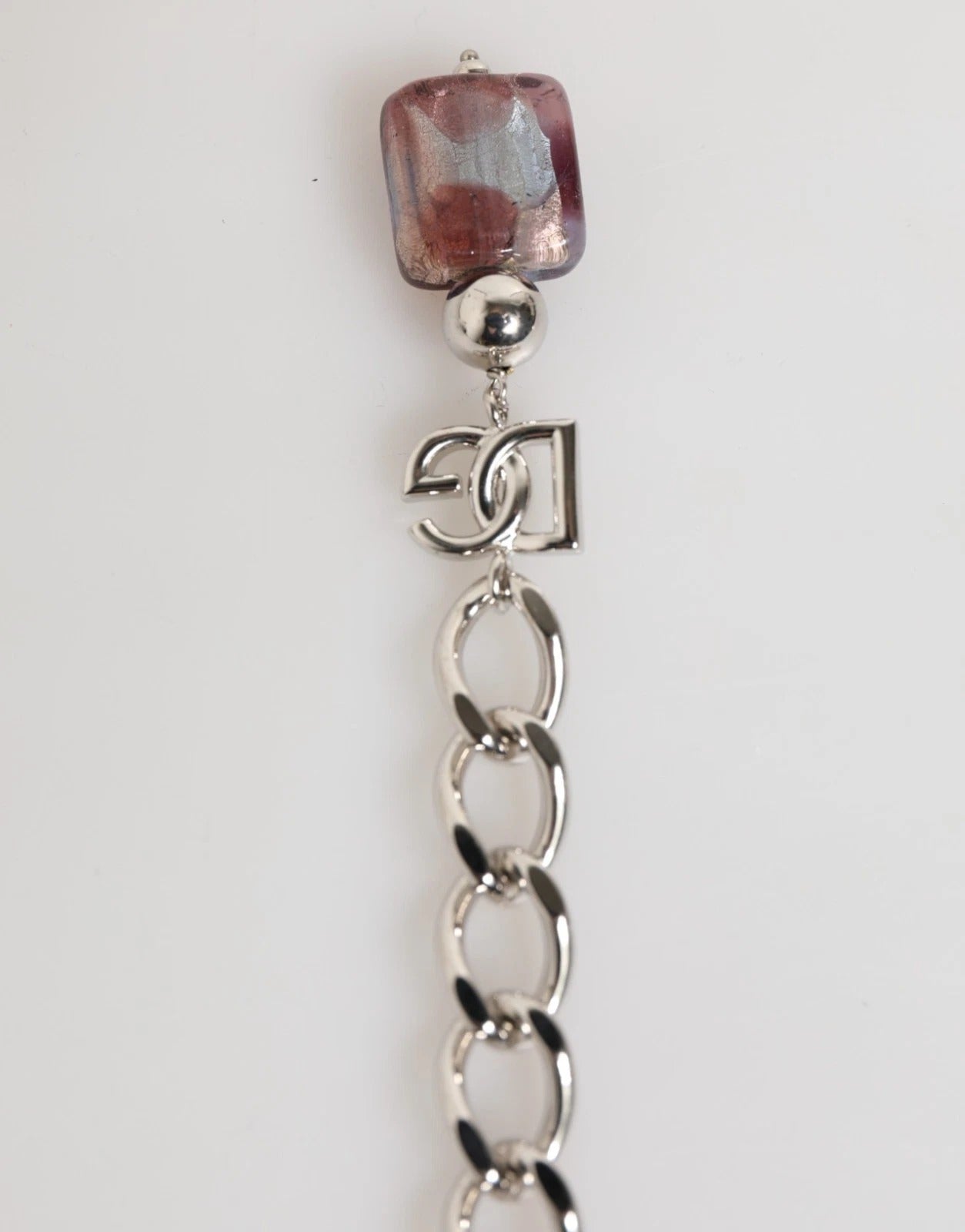 Dolce & Gabbana Multicolor Murano Glass Beads Brass Zamak Necklace Dolce & Gabbana