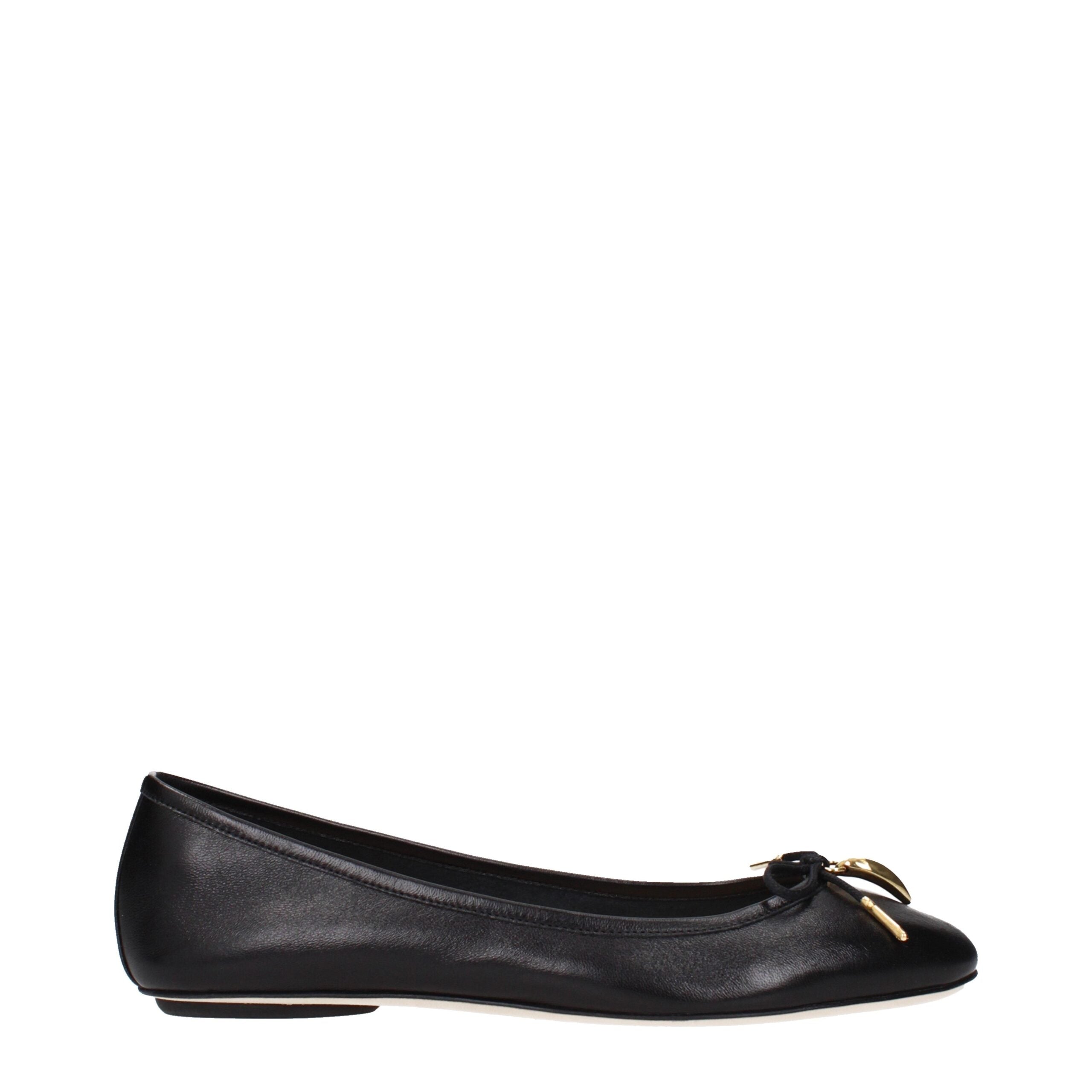 Chloé Black Leather Ballet Flats Chloé