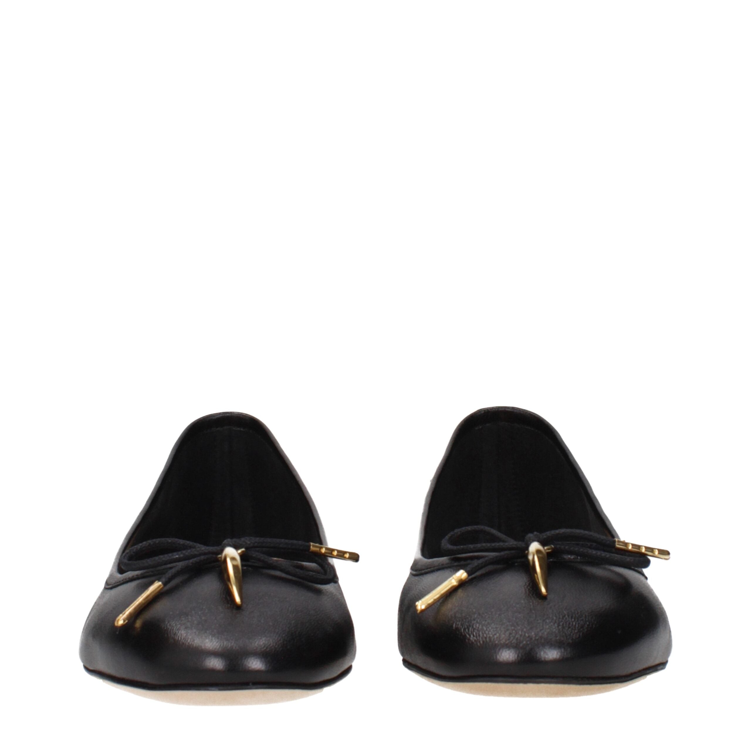 Chloé Black Leather Ballet Flats Chloé
