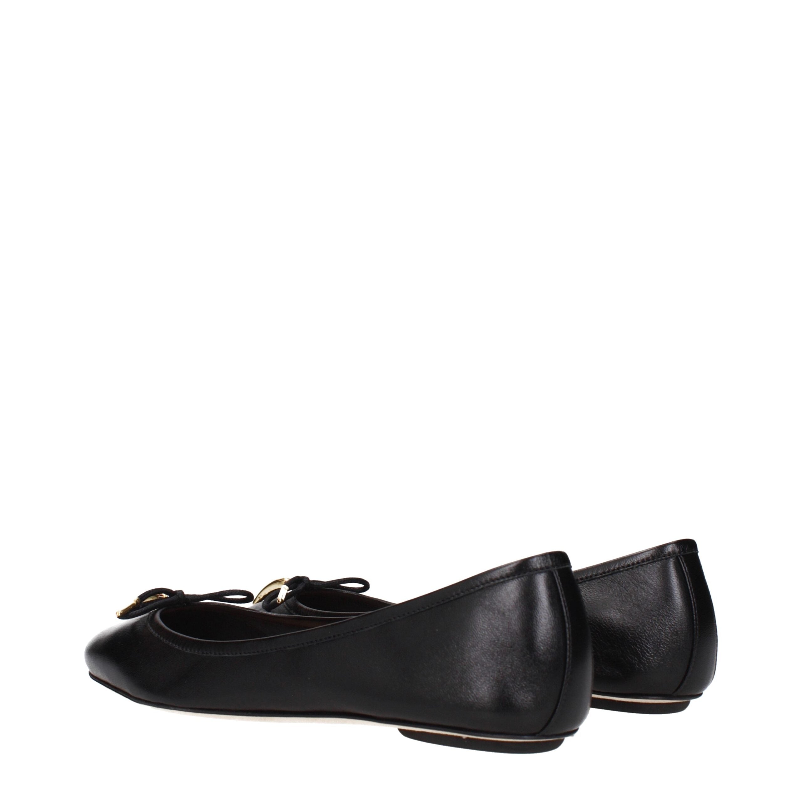 Chloé Black Leather Ballet Flats Chloé
