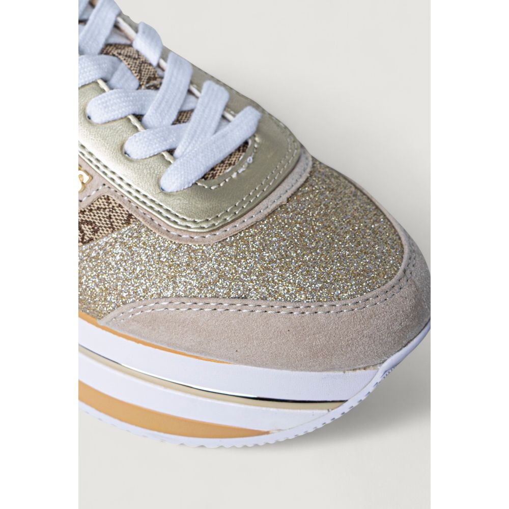 Guess Beige Polyester Sneaker Guess