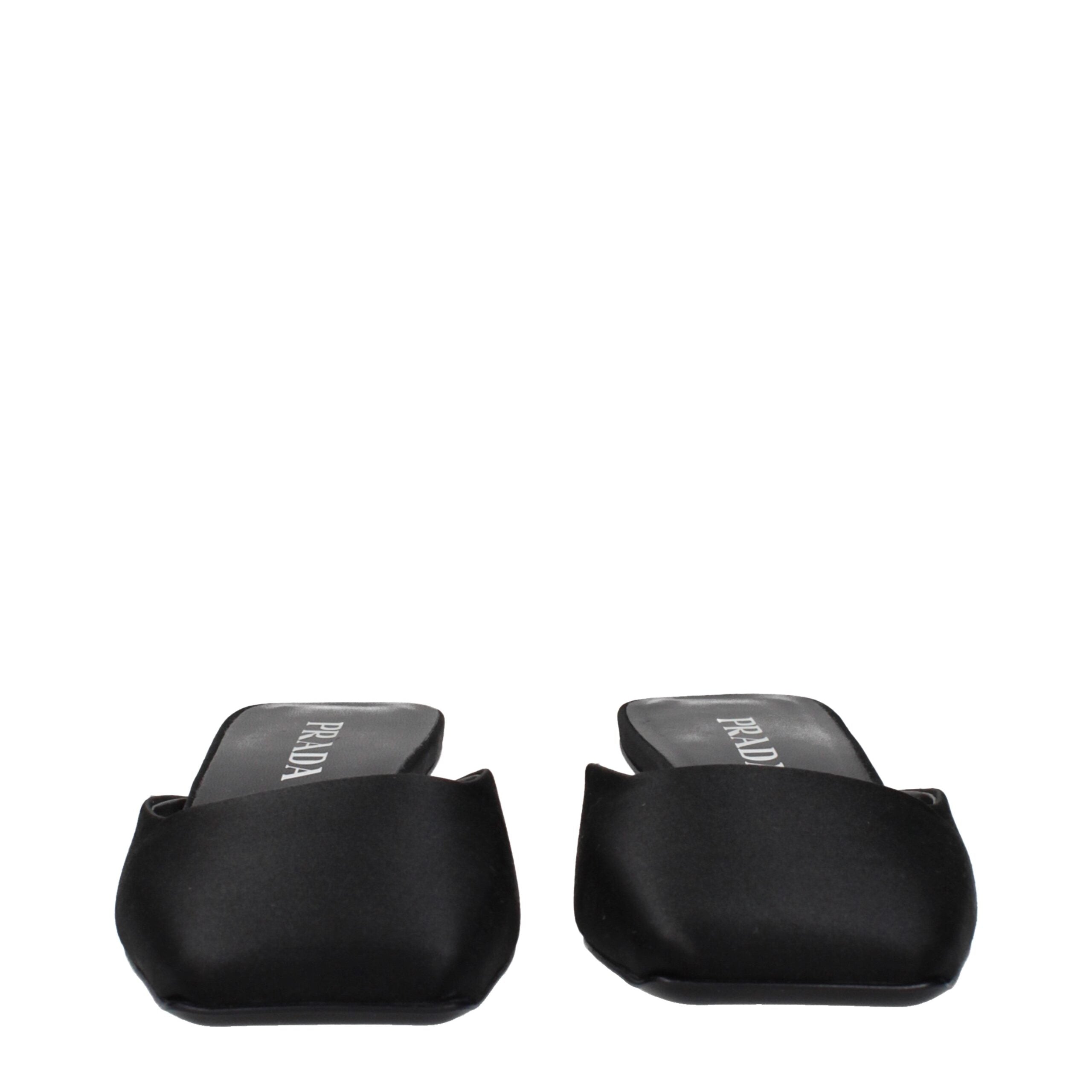 Prada Black Satin Sandals Prada