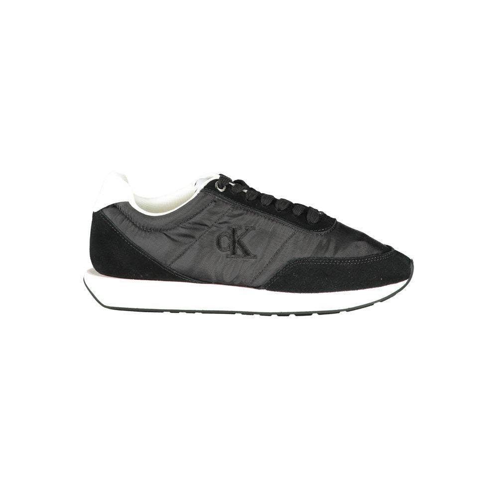 Calvin Klein Black Leather Women Sneaker Calvin Klein