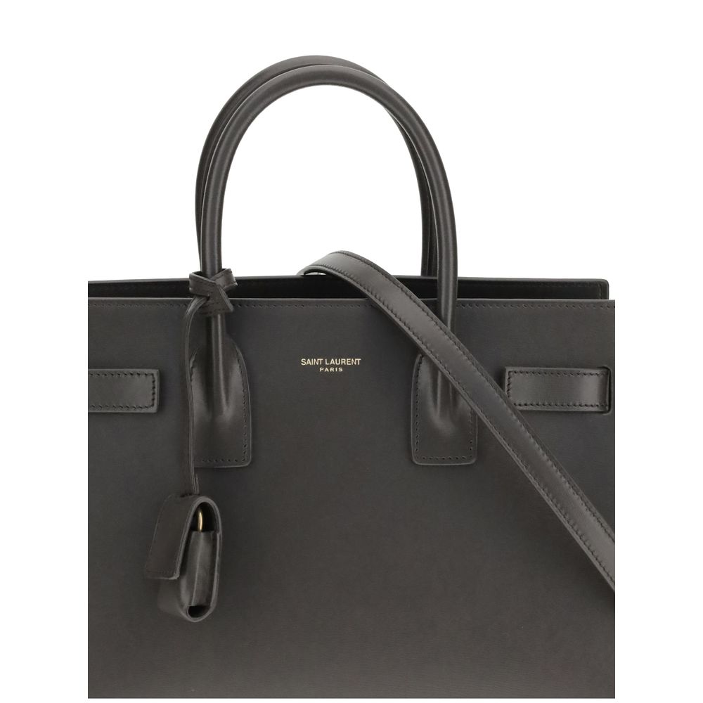 Saint Laurent Gray Calf Leather Bos Taurus Shoulder Bag Saint Laurent