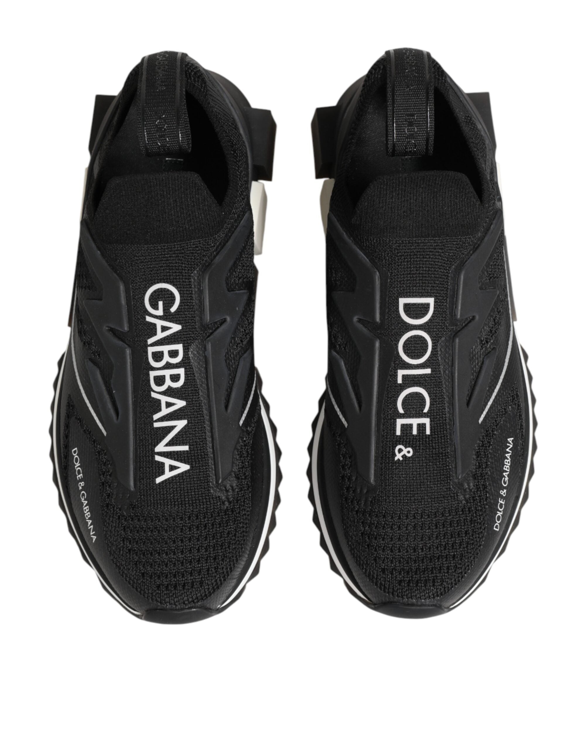 Dolce & Gabbana Black SORRENTO Sport Stretch Sneakers Shoes Dolce & Gabbana