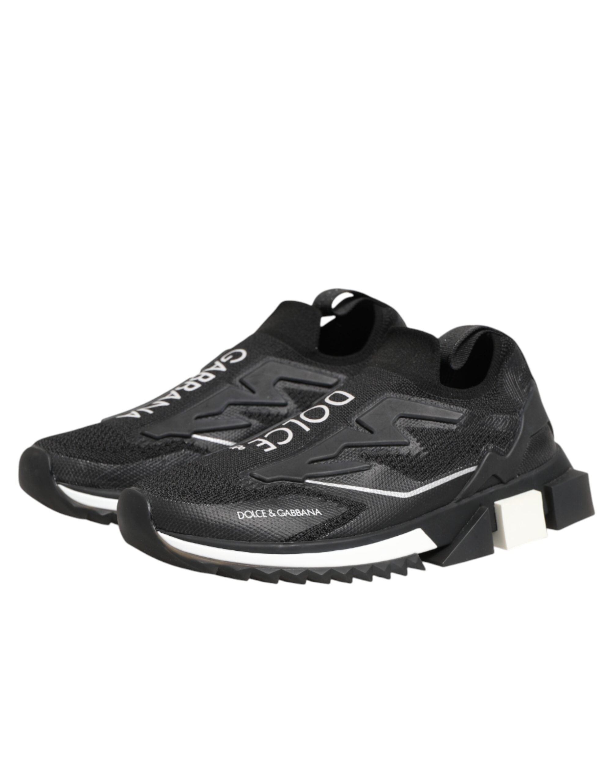 Dolce & Gabbana Black SORRENTO Sport Stretch Sneakers Shoes Dolce & Gabbana