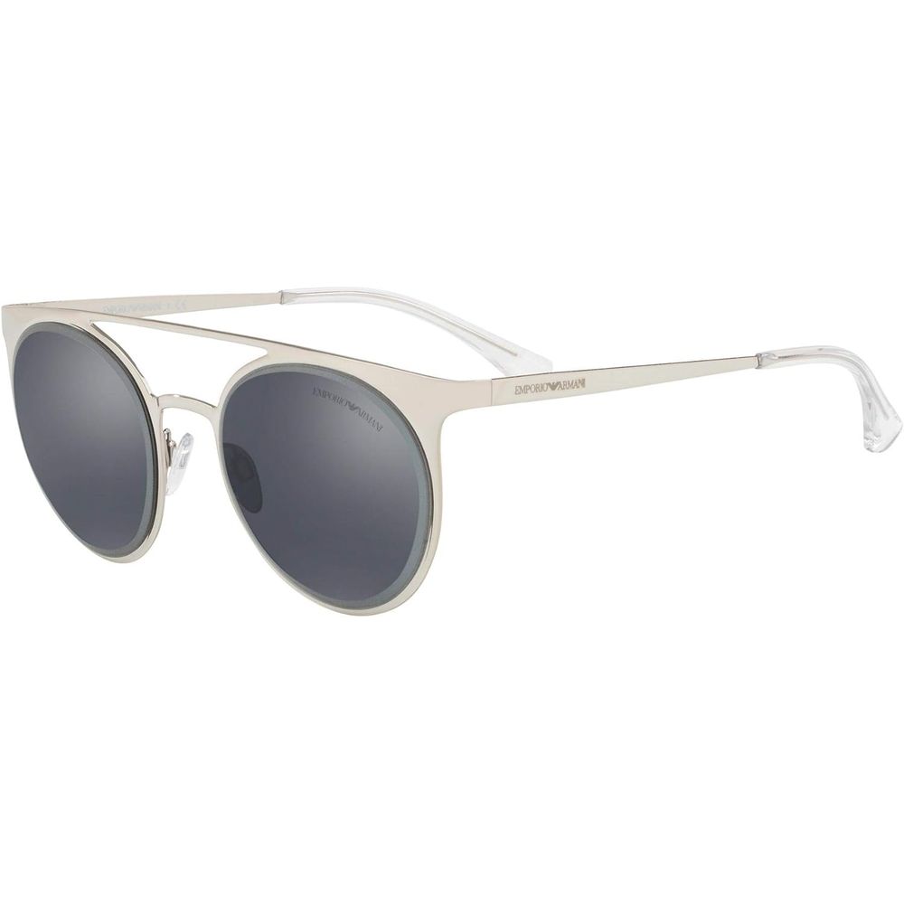 Emporio Armani Gray Metal Sunglasses Emporio Armani