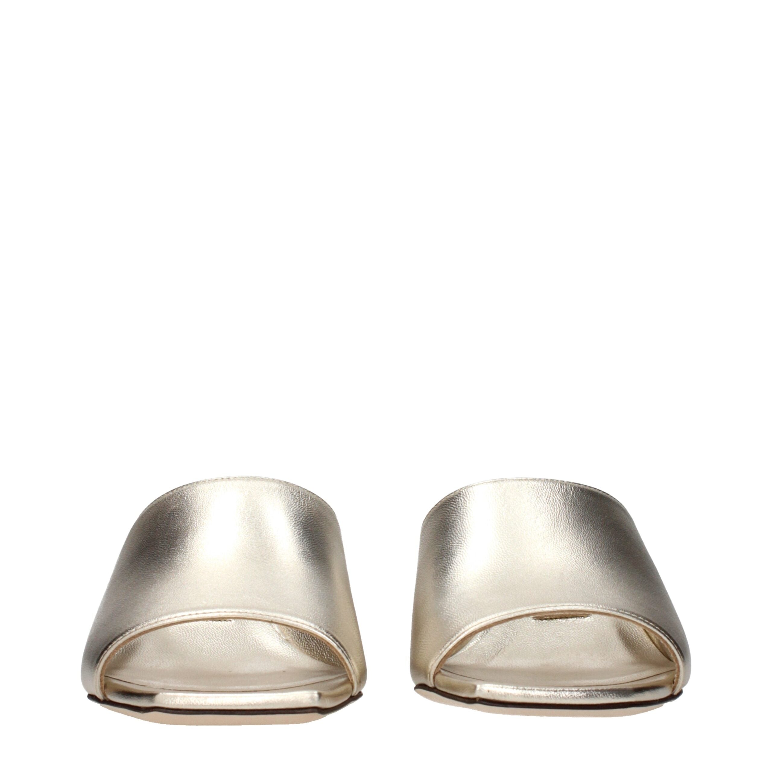 Jimmy Choo Gold Leather Platform Sandals Jimmy Choo