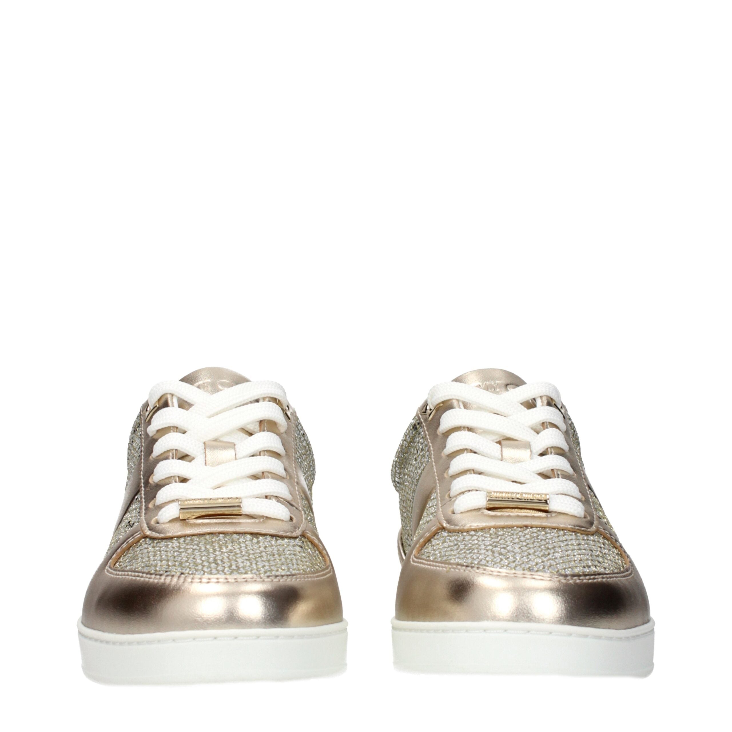 Jimmy Choo Gold Leather Sneakers Jimmy Choo
