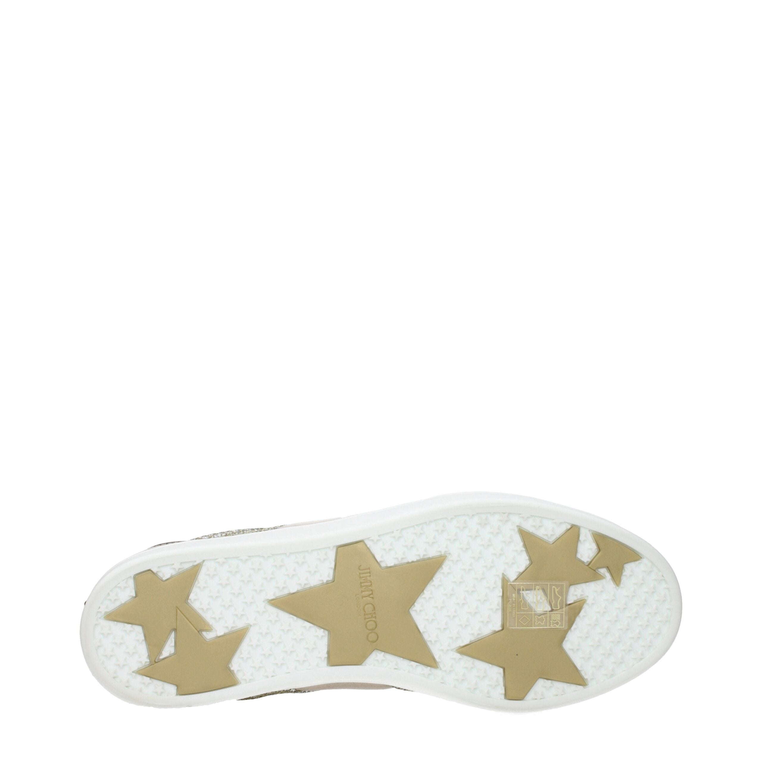 Jimmy Choo Gold Leather Sneakers Jimmy Choo