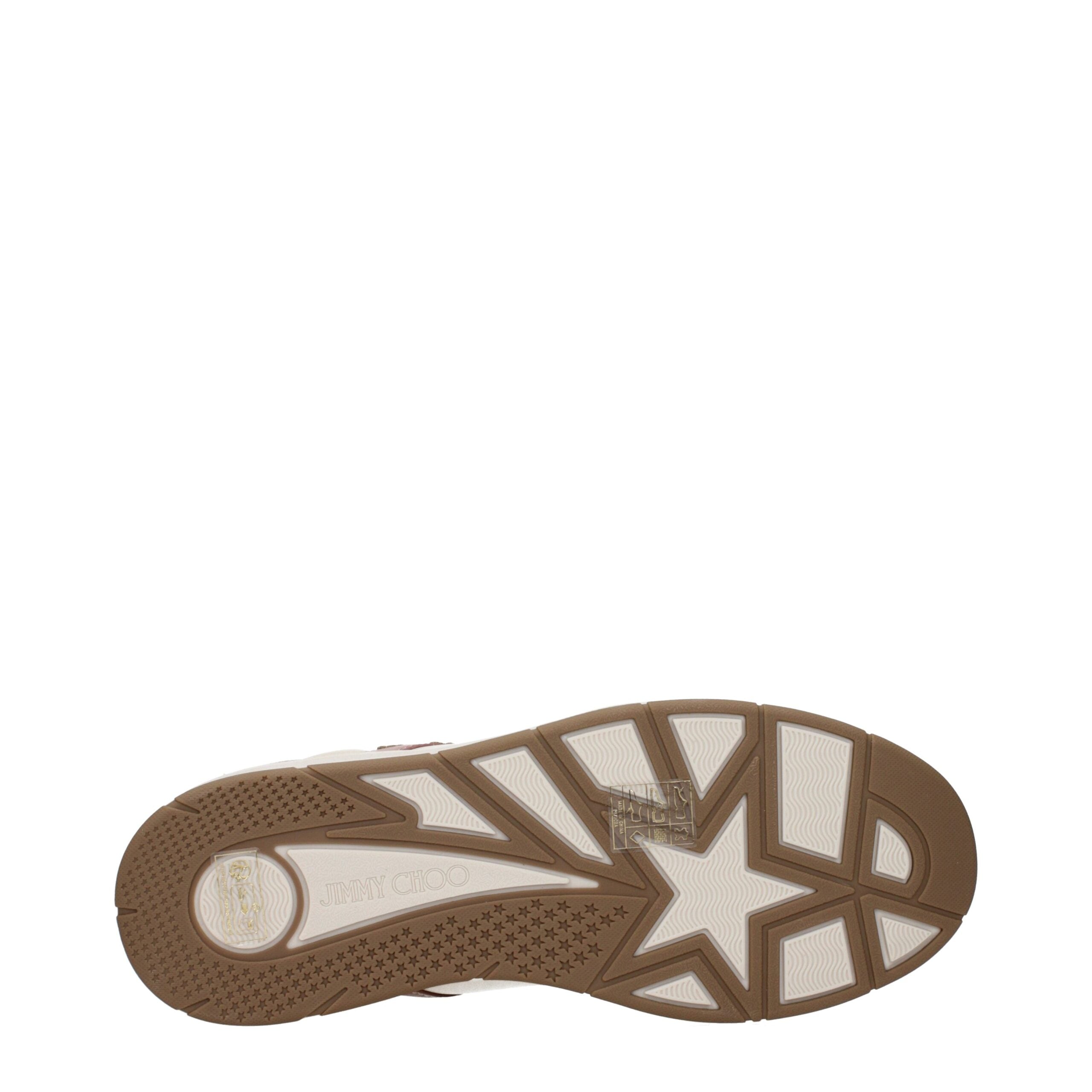 Jimmy Choo Pink Leather Low Top Sneakers Jimmy Choo