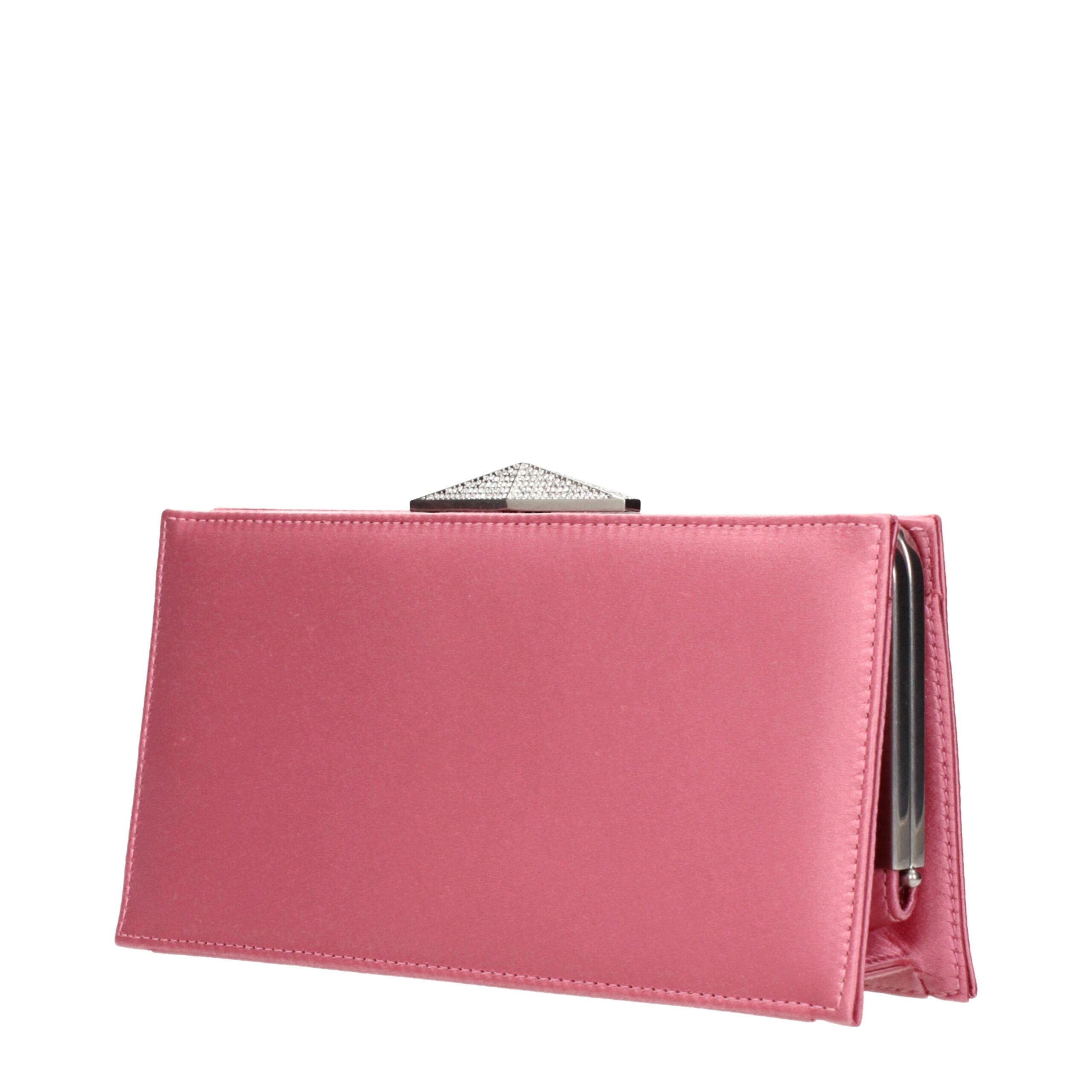 Jimmy Choo Pink Satin Clutch Bag Jimmy Choo