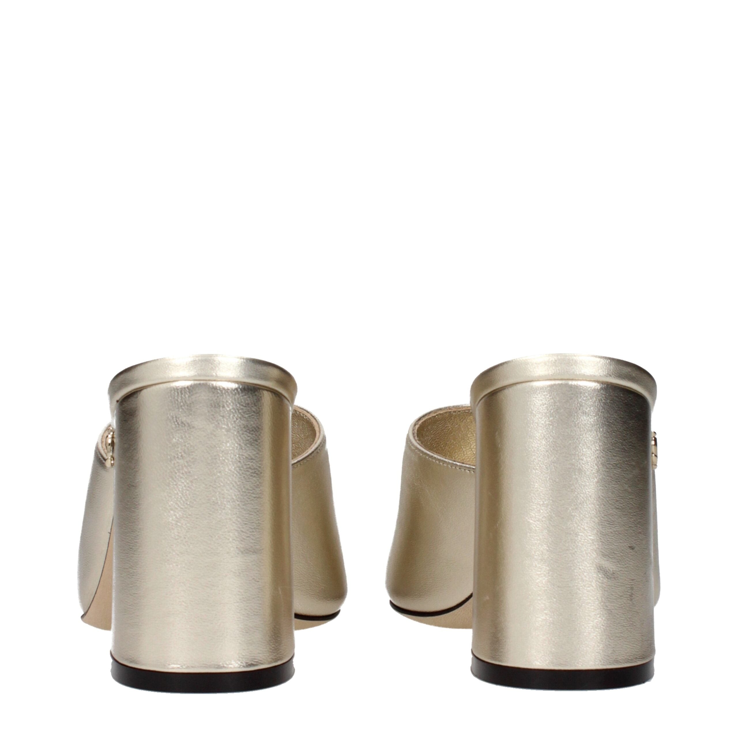 Jimmy Choo Gold Leather Platform Sandals Jimmy Choo