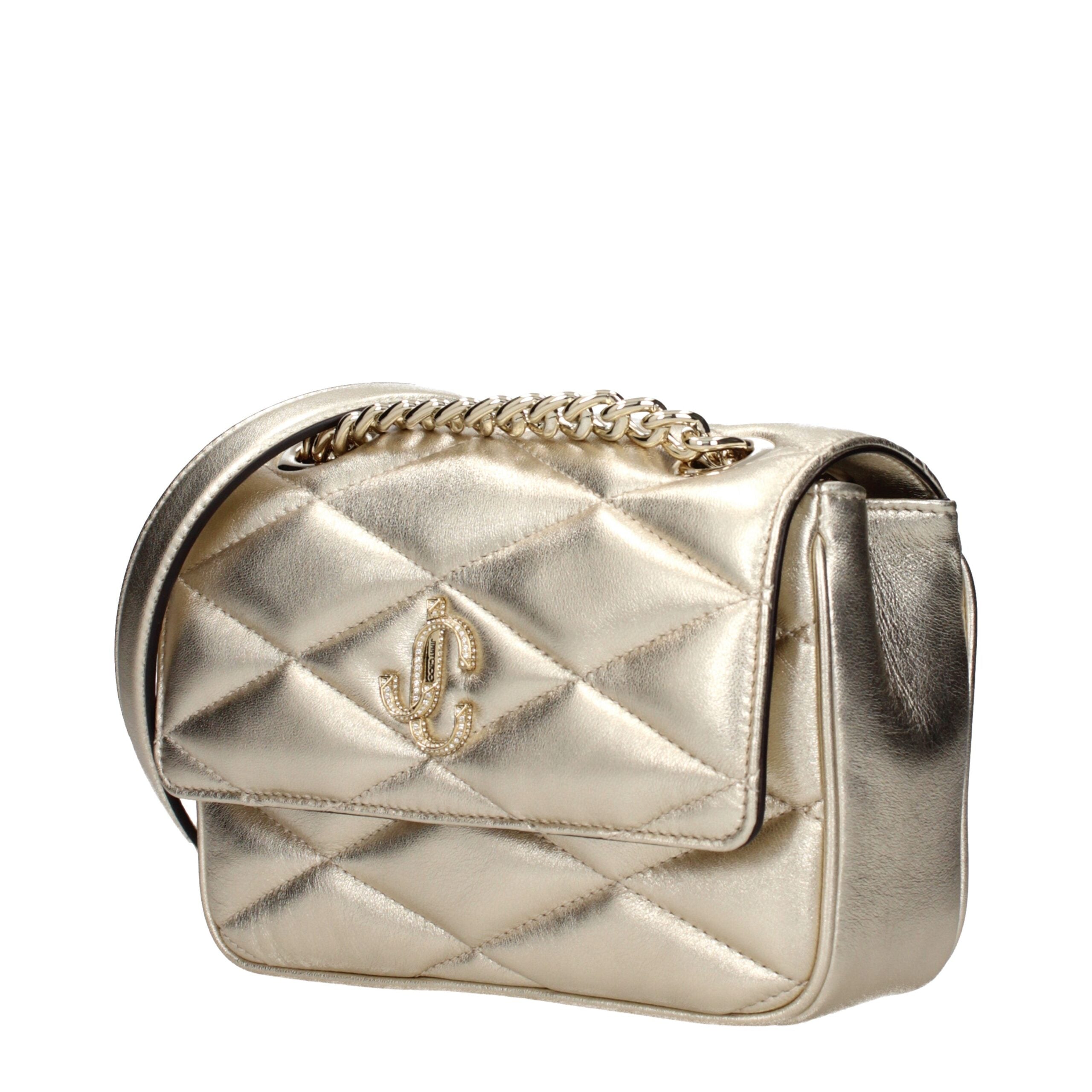 Jimmy Choo Gold Leather Shoulder Bag Jimmy Choo