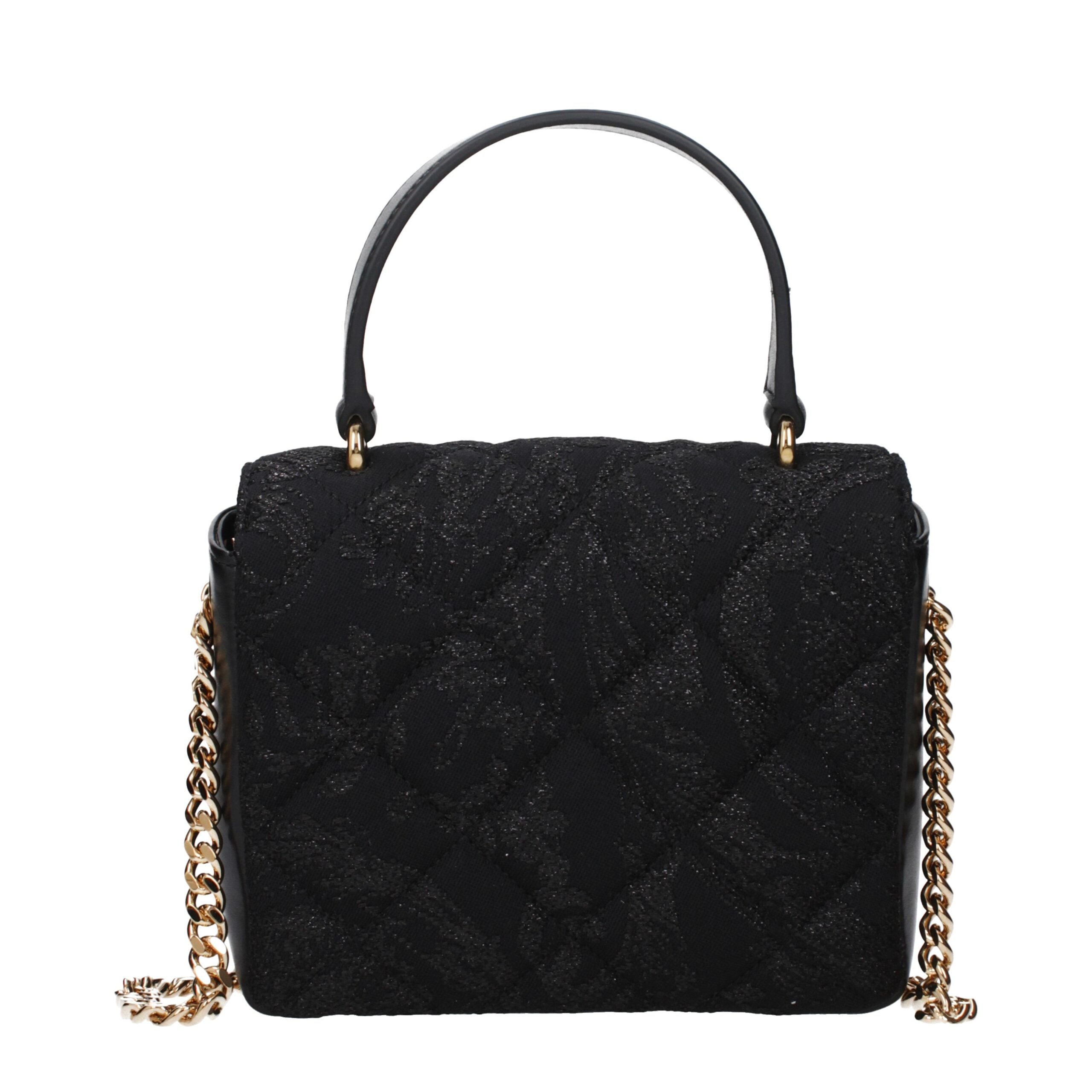 Versace Black Fabric Handbag Versace