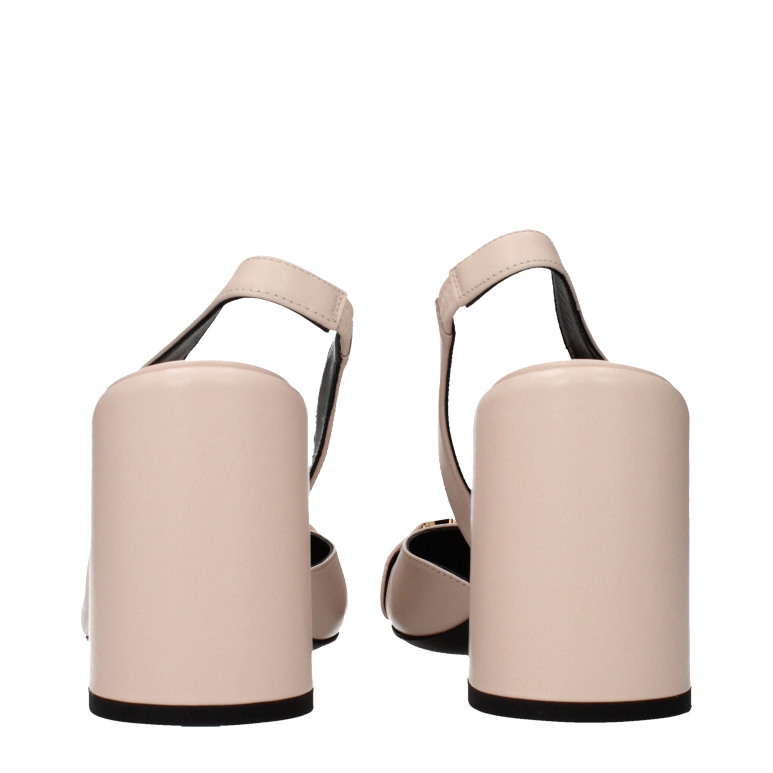 Versace Pink Leather High Heel Pumps Versace