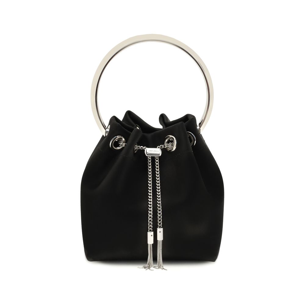 Jimmy Choo Black Silk Shoulder Bag Jimmy Choo