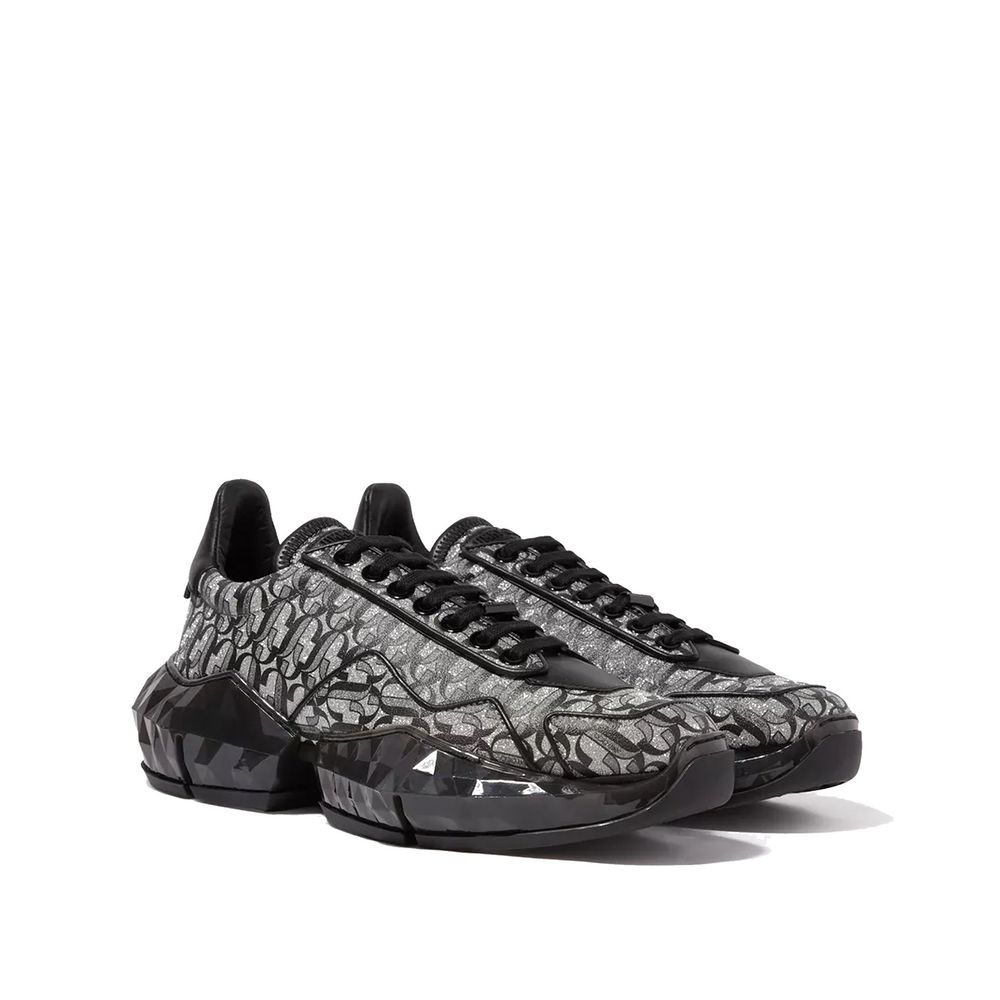 Jimmy Choo Black Calfskin Chunky Sneakers Jimmy Choo