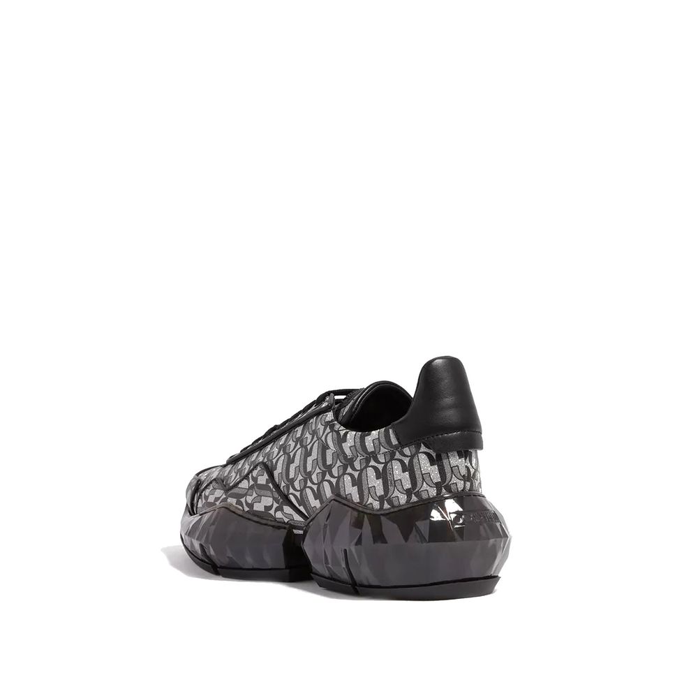 Jimmy Choo Black Calfskin Chunky Sneakers Jimmy Choo