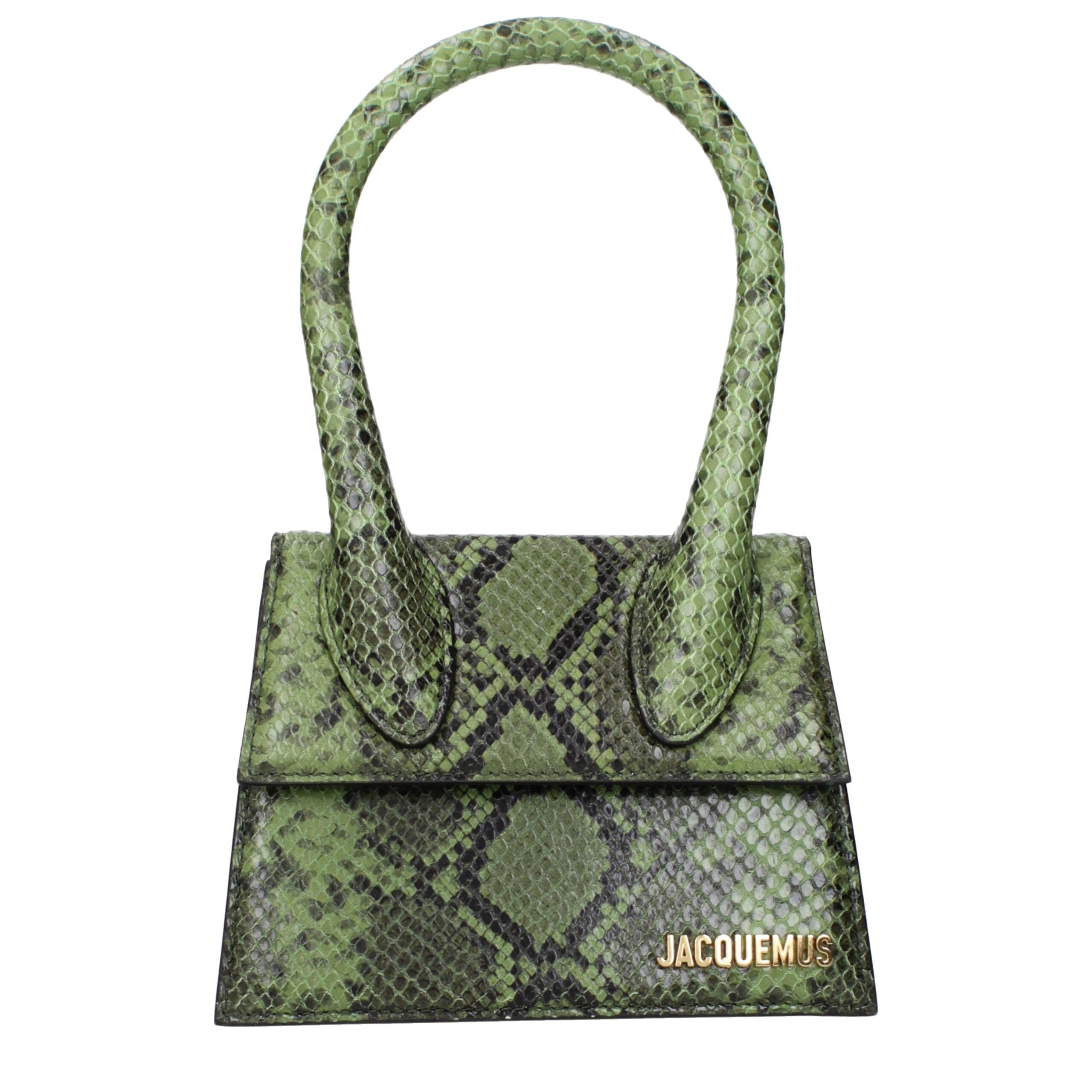 Jacquemus Green Leather Handbag Jacquemus