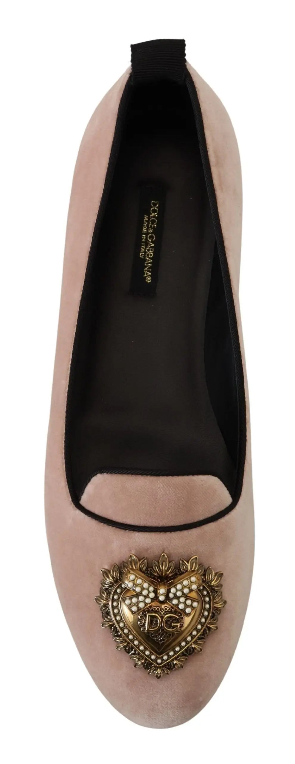 Dolce & Gabbana Pink Velvet Slip Ons Loafers Flats Shoes Dolce & Gabbana