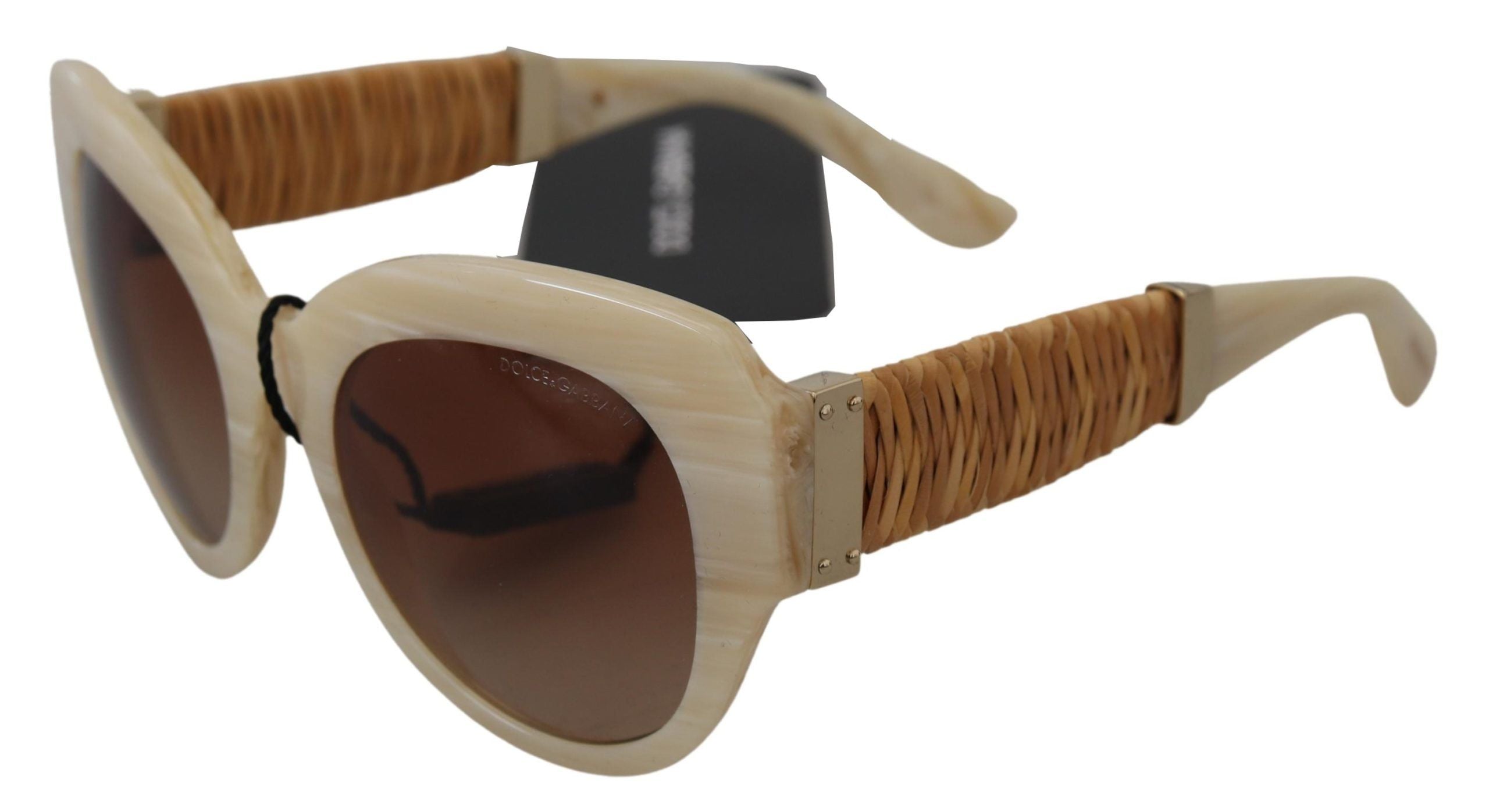 Dolce & Gabbana Beige Acetate Full Rim Brown Lense DG4294 Sunglasses Dolce & Gabbana