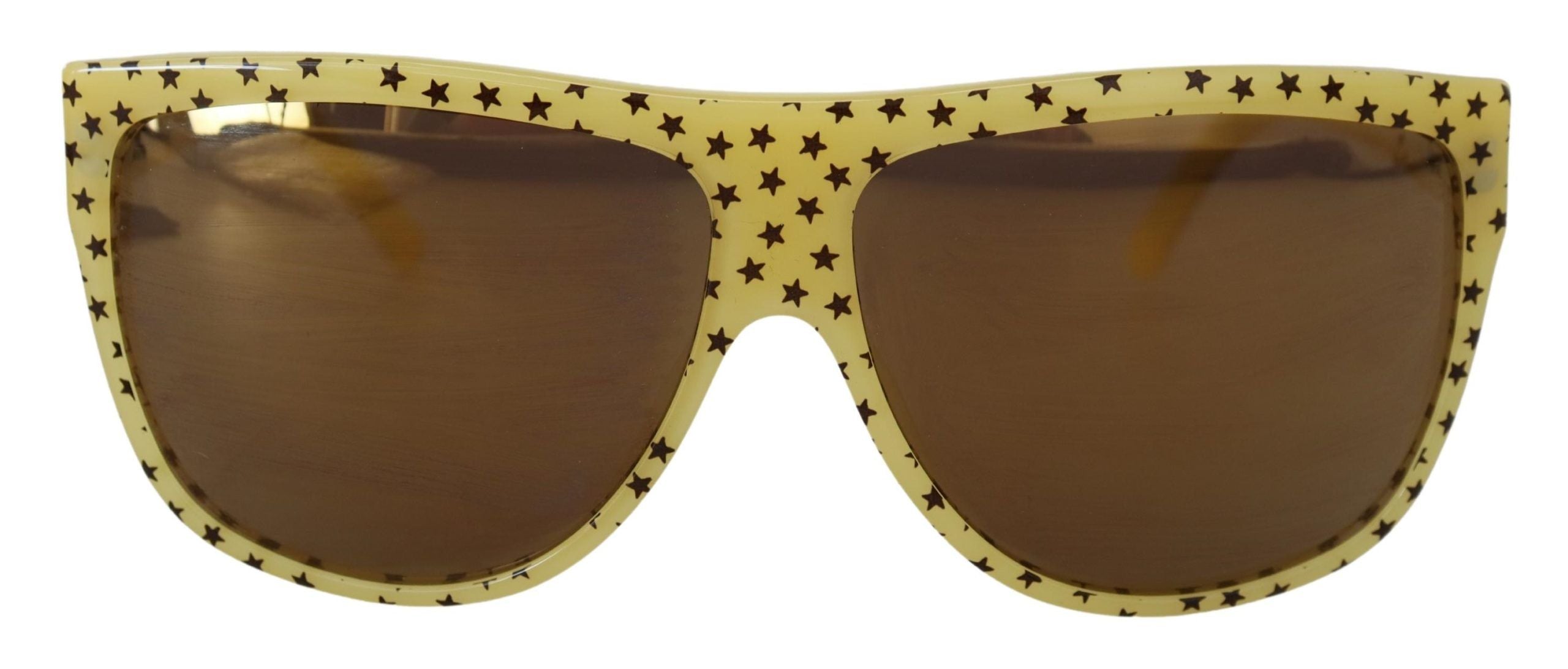 Dolce & Gabbana Yellow Stars Acetate Square Shades DG4125 Sunglasses Dolce & Gabbana