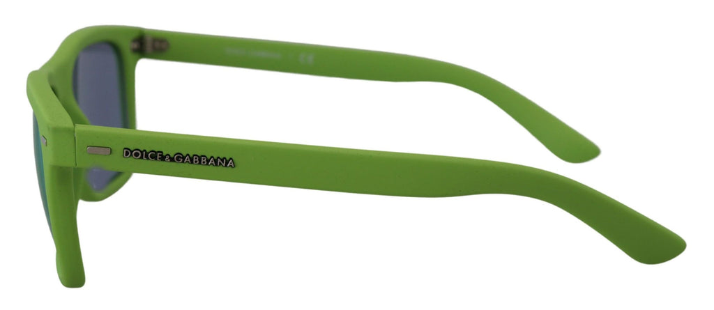 Dolce & Gabbana Green Rubber Full Rim Frame Shades DG6095 Acid Sunglasses Dolce & Gabbana