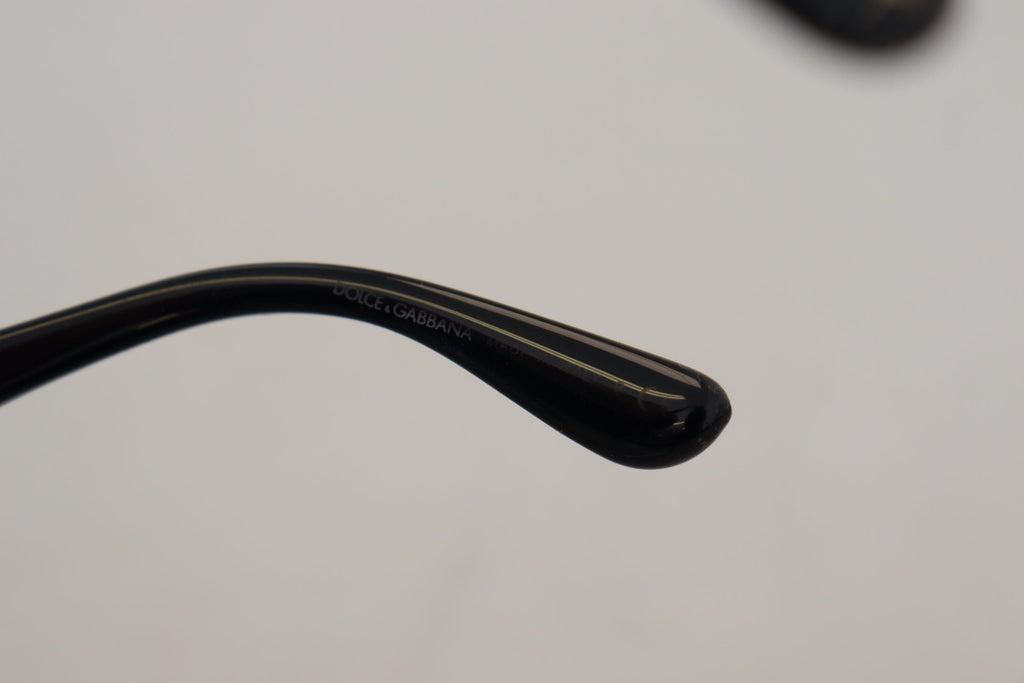 Dolce & Gabbana Black Gold Sequin Butterfly Polarized DG4326 Sunglasses Dolce & Gabbana