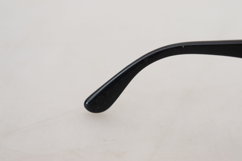 Dolce & Gabbana Black Gold Sequin Butterfly Polarized DG4326 Sunglasses Dolce & Gabbana