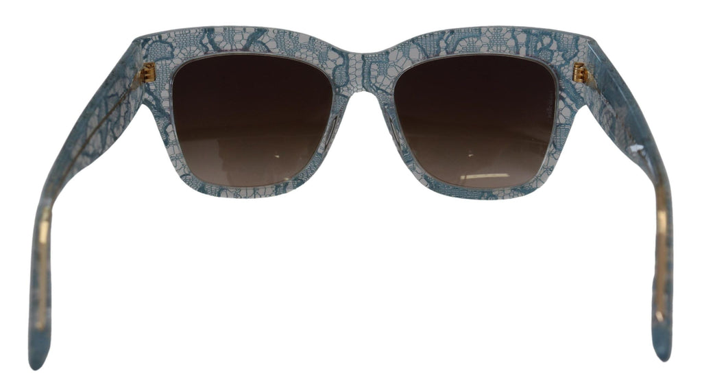 Dolce & Gabbana Blue Lace Acetate Crystal Butterfly DG4231 Sunglasses Dolce & Gabbana