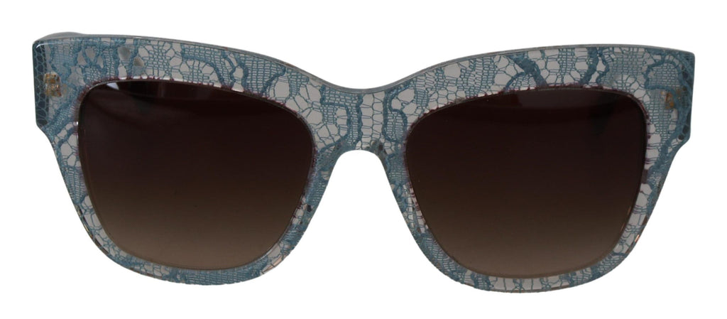 Dolce & Gabbana Blue Lace Acetate Crystal Butterfly DG4231 Sunglasses Dolce & Gabbana