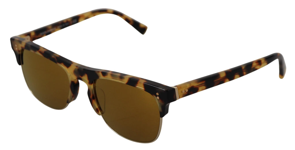 Dolce & Gabbana Brown Gold Acetate Havana DG430A Sunglasses Dolce & Gabbana
