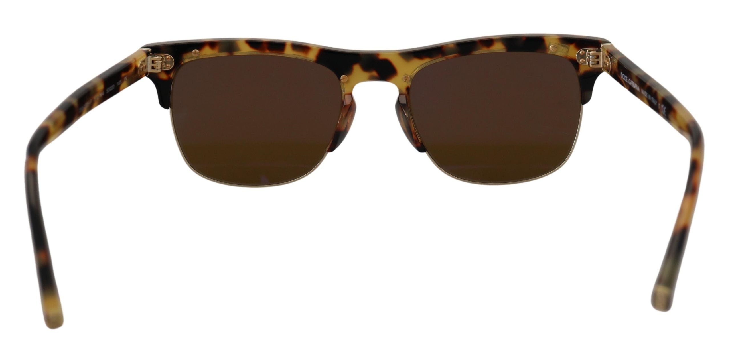 Dolce & Gabbana Brown Gold Acetate Havana DG430A Sunglasses Dolce & Gabbana
