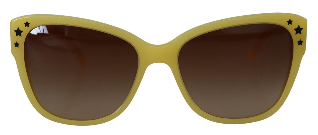 Dolce & Gabbana Yellow Acetate Frame Stars Embellishment DG4124 Sunglasses Dolce & Gabbana