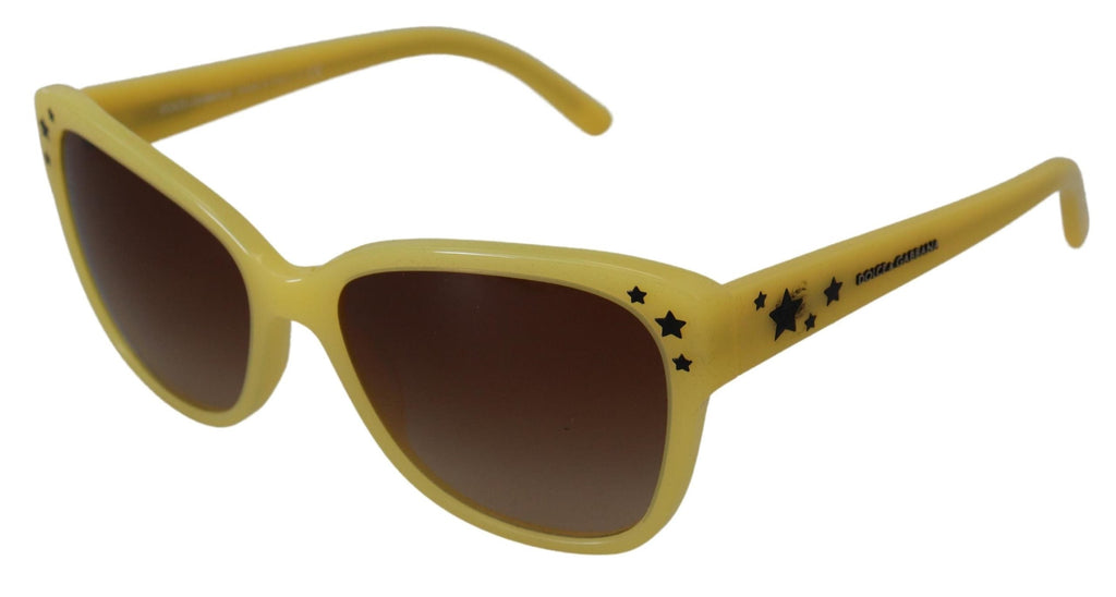 Dolce & Gabbana Yellow Acetate Frame Stars Embellishment DG4124 Sunglasses Dolce & Gabbana