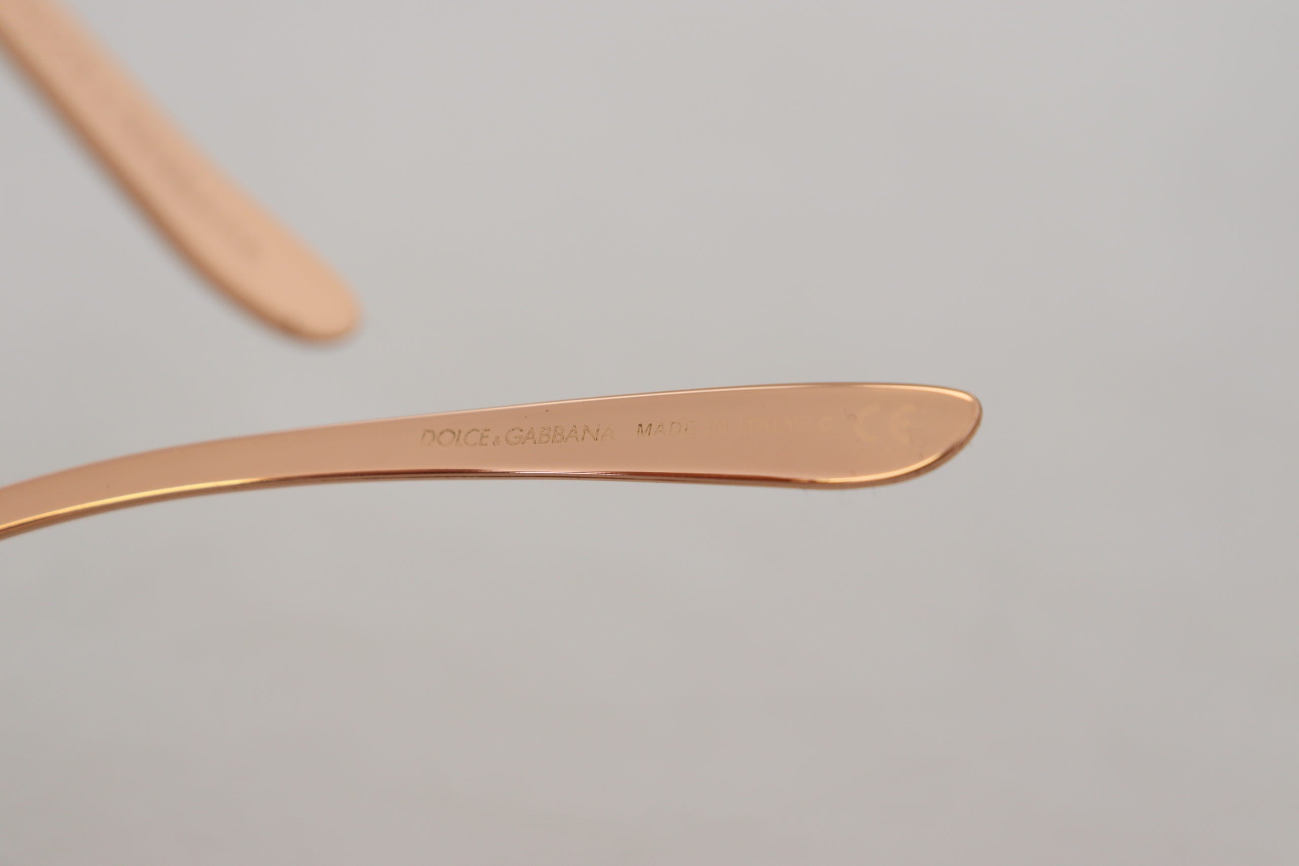 Dolce & Gabbana Pink Gold Rose Sequin Embroidery DG2202 Sunglasses Dolce & Gabbana