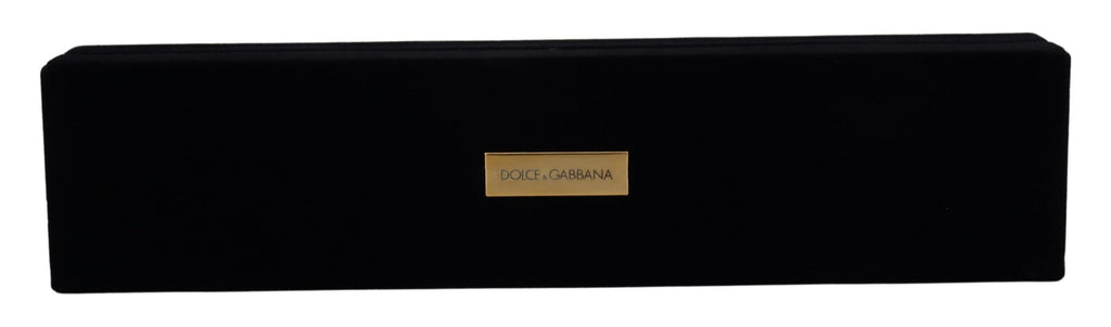 Dolce & Gabbana Black Velvet Logo Plaque Storage Bracelet Jewelry Box Dolce & Gabbana