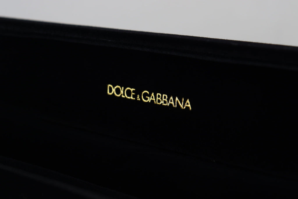 Dolce & Gabbana Black Velvet Logo Plaque Storage Bracelet Jewelry Box Dolce & Gabbana
