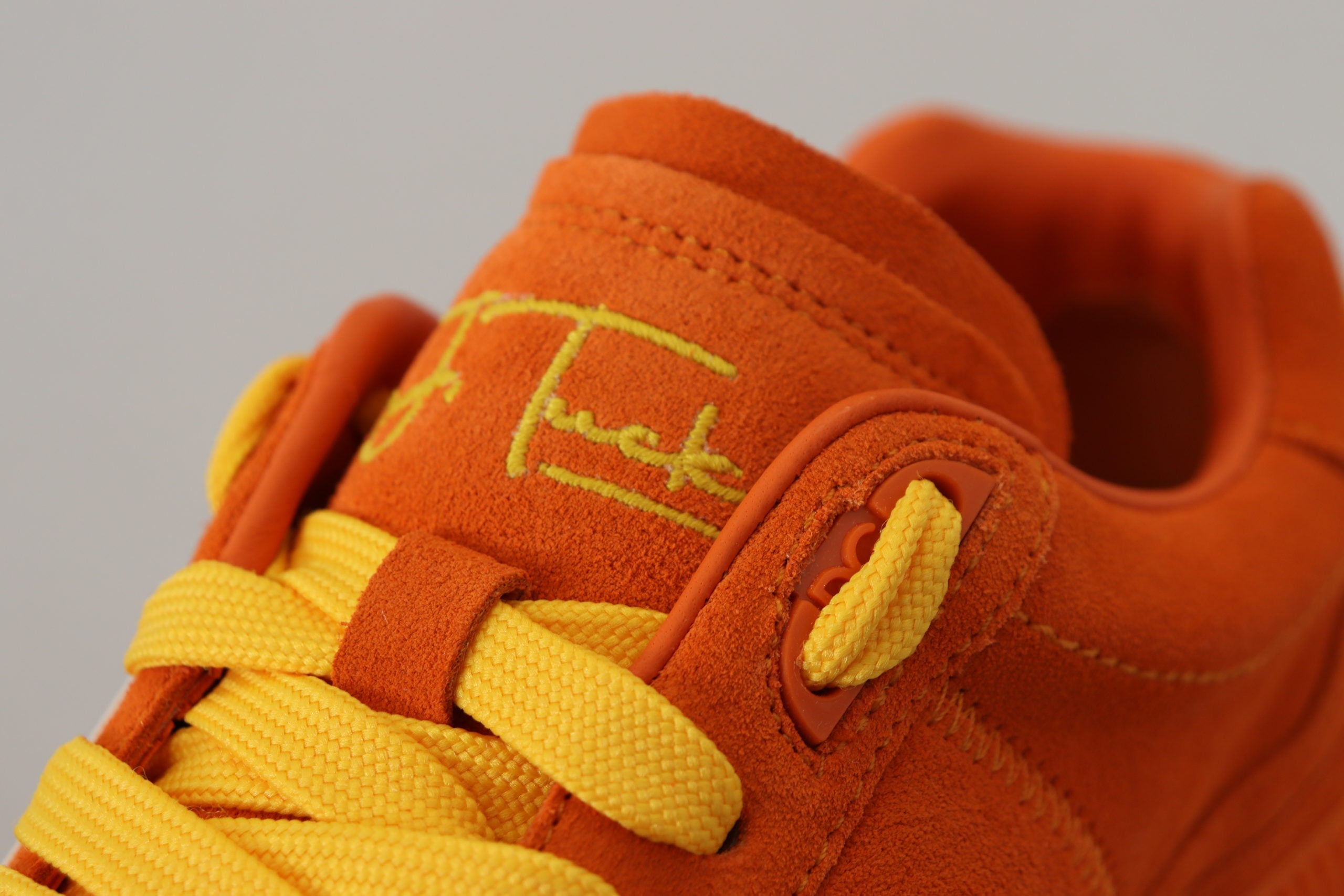 Dolce & Gabbana Orange Leather P.j. Tucker Sneakers Shoes Dolce & Gabbana