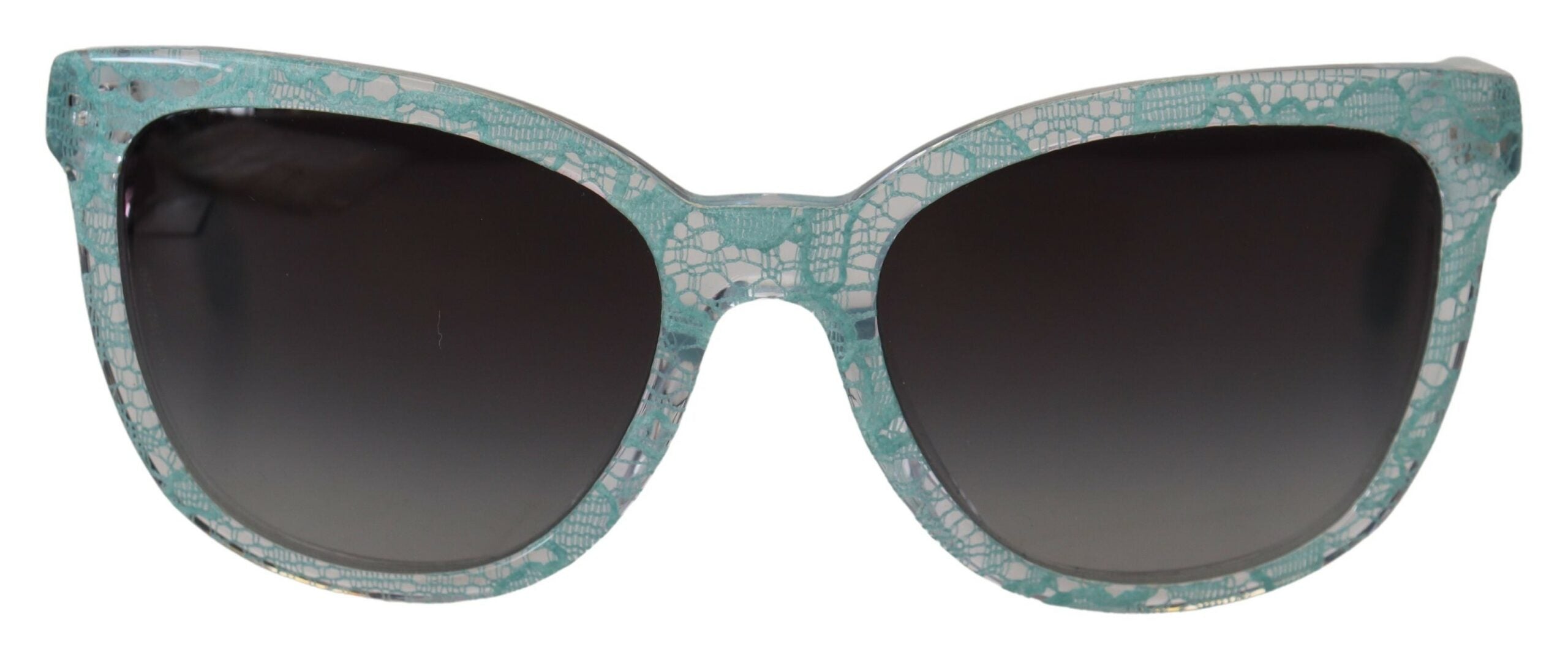 Dolce & Gabbana Blue DG4190 Lace Crystal Acetate Butterfly Sunglasses Dolce & Gabbana