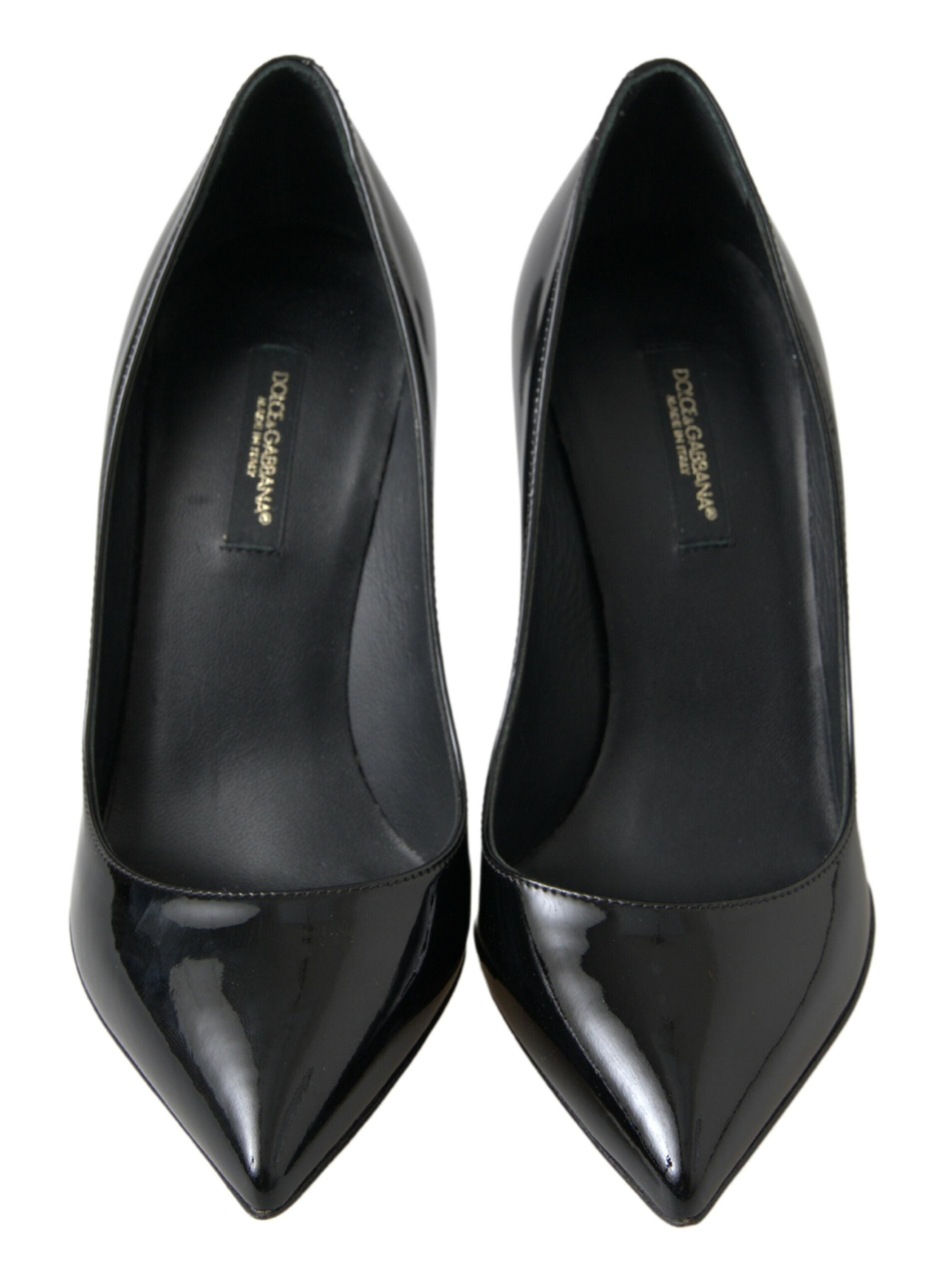 Dolce & Gabbana Black Patent Leather High Heels Pumps Shoes Dolce & Gabbana