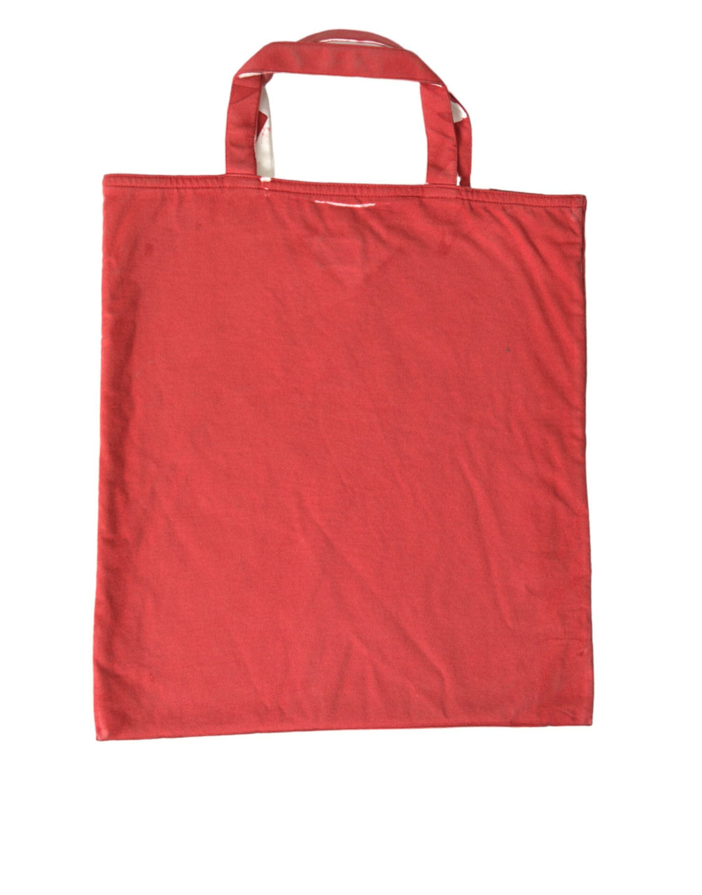 Prada Red Jersey Fabric Logo Shoulder Shopping Tote Bag Prada