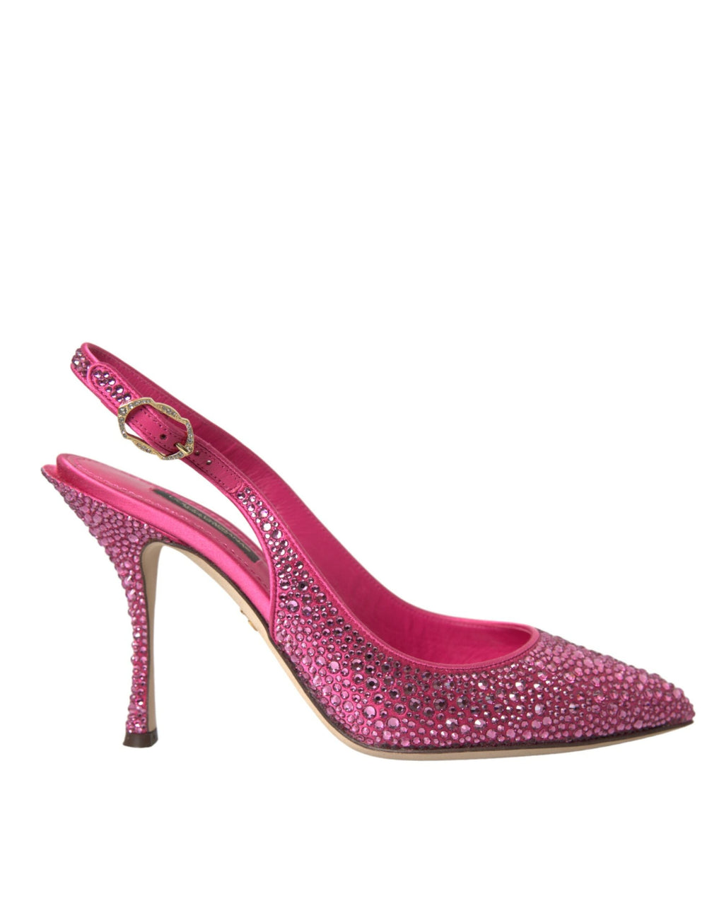 Dolce & Gabbana Pink Slingbacks Crystal Pumps Shoes Dolce & Gabbana