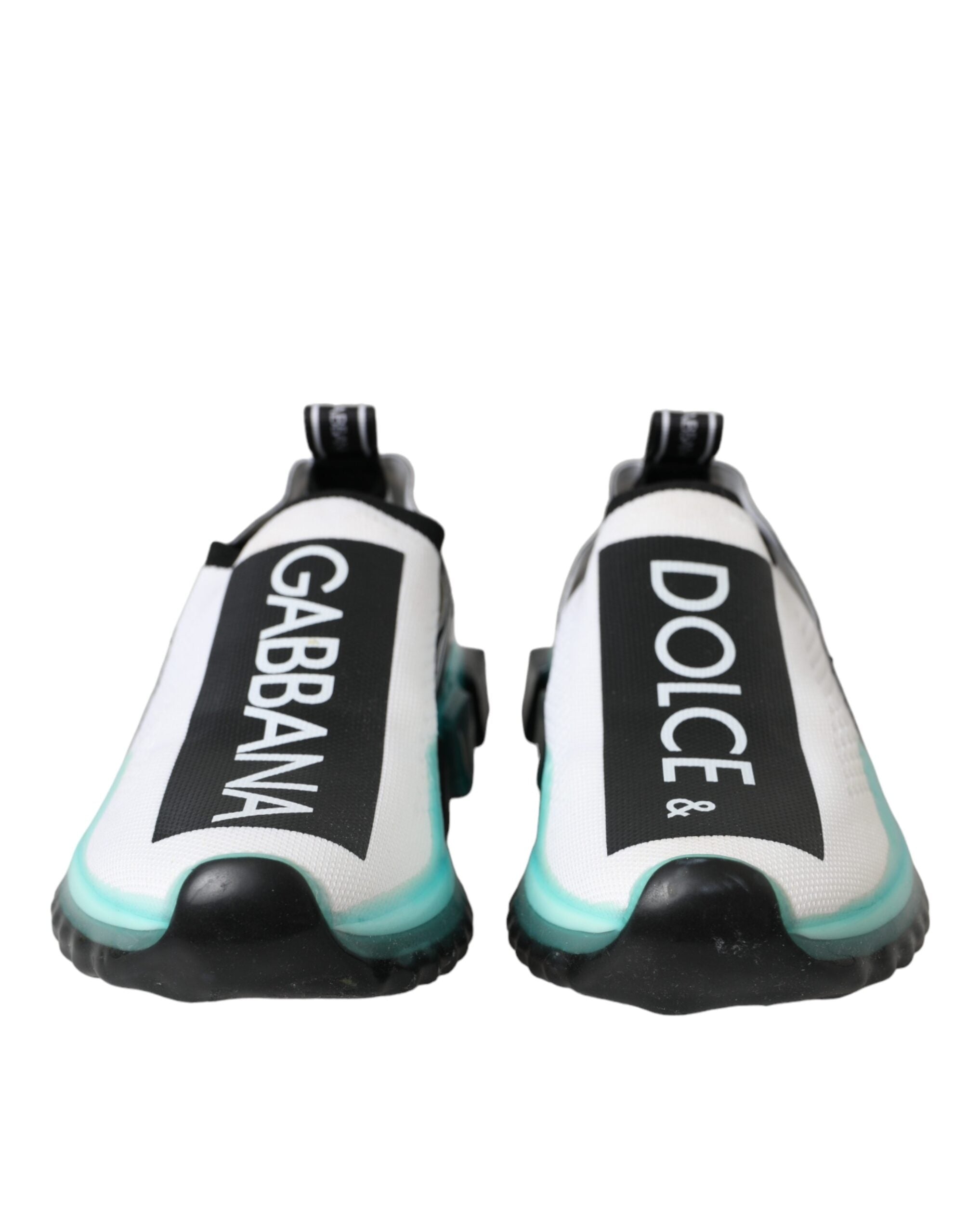 Dolce & Gabbana Black White Blue Slip On Sorrento Sneakers Shoes Dolce & Gabbana