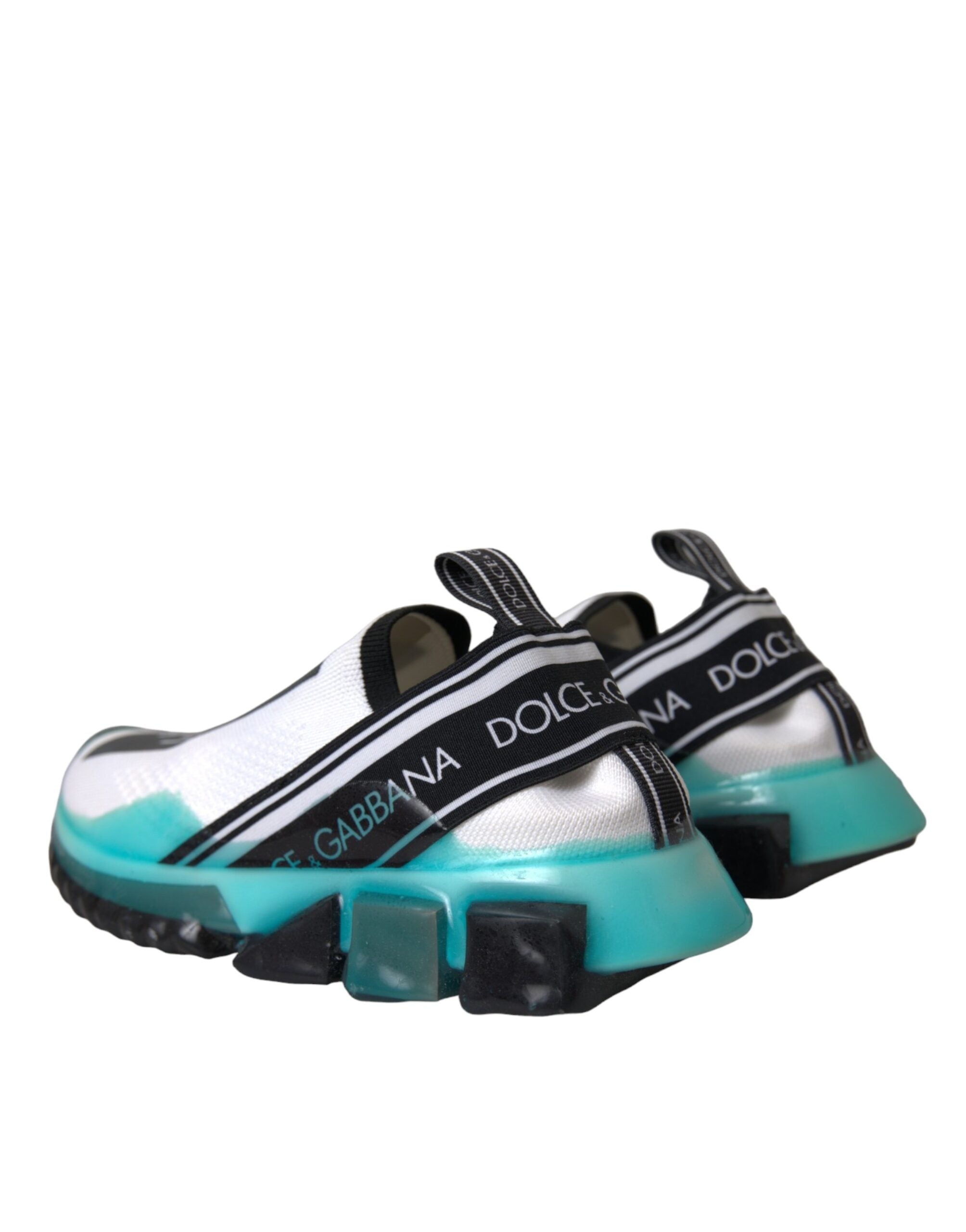 Dolce & Gabbana Black White Blue Slip On Sorrento Sneakers Shoes Dolce & Gabbana