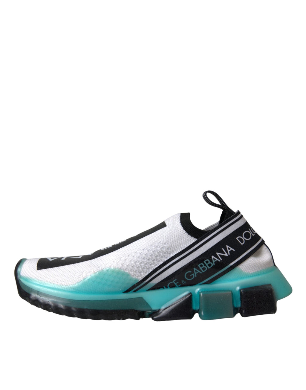 Dolce & Gabbana Black White Blue Slip On Sorrento Sneakers Shoes Dolce & Gabbana