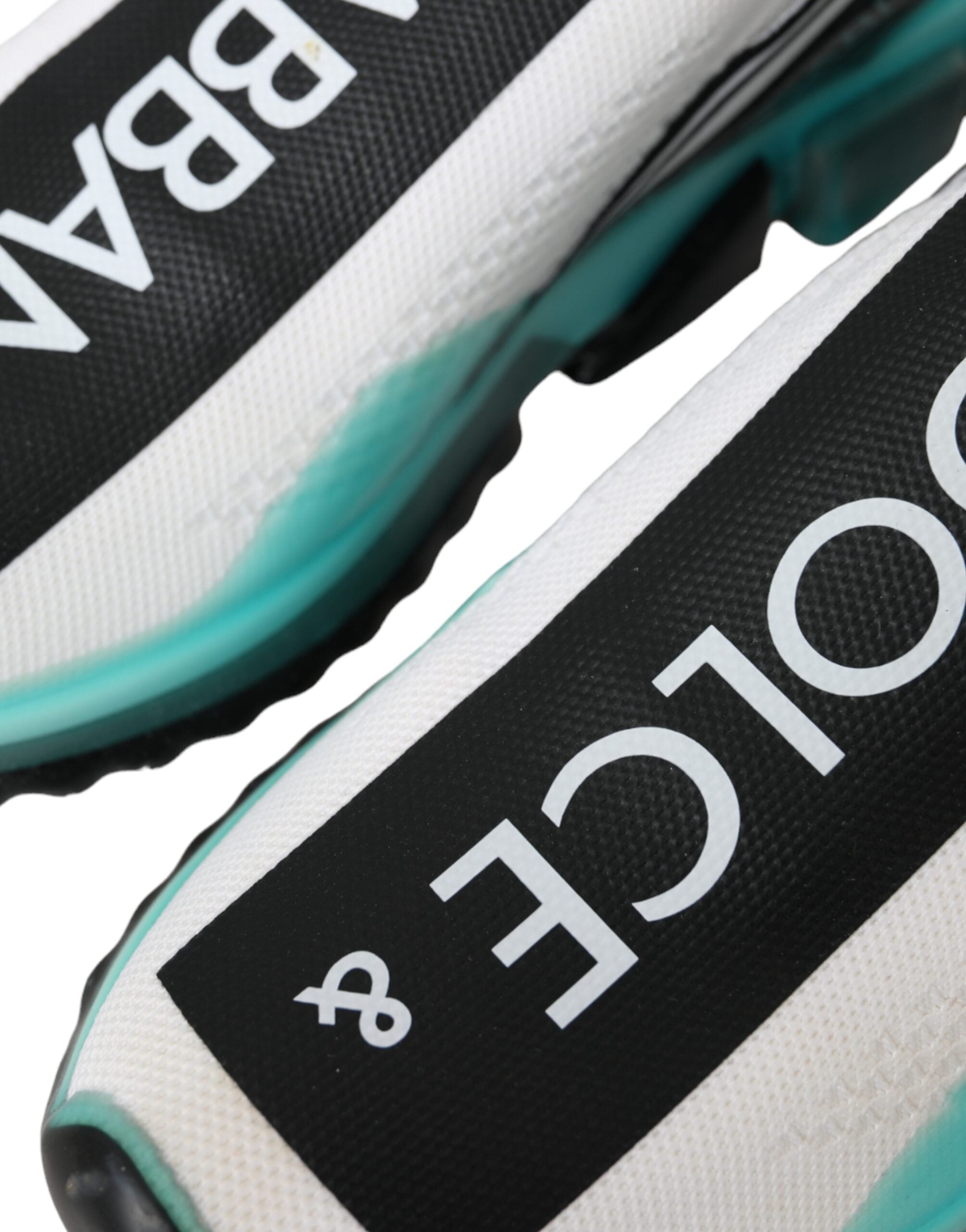 Dolce & Gabbana Black White Blue Slip On Sorrento Sneakers Shoes Dolce & Gabbana