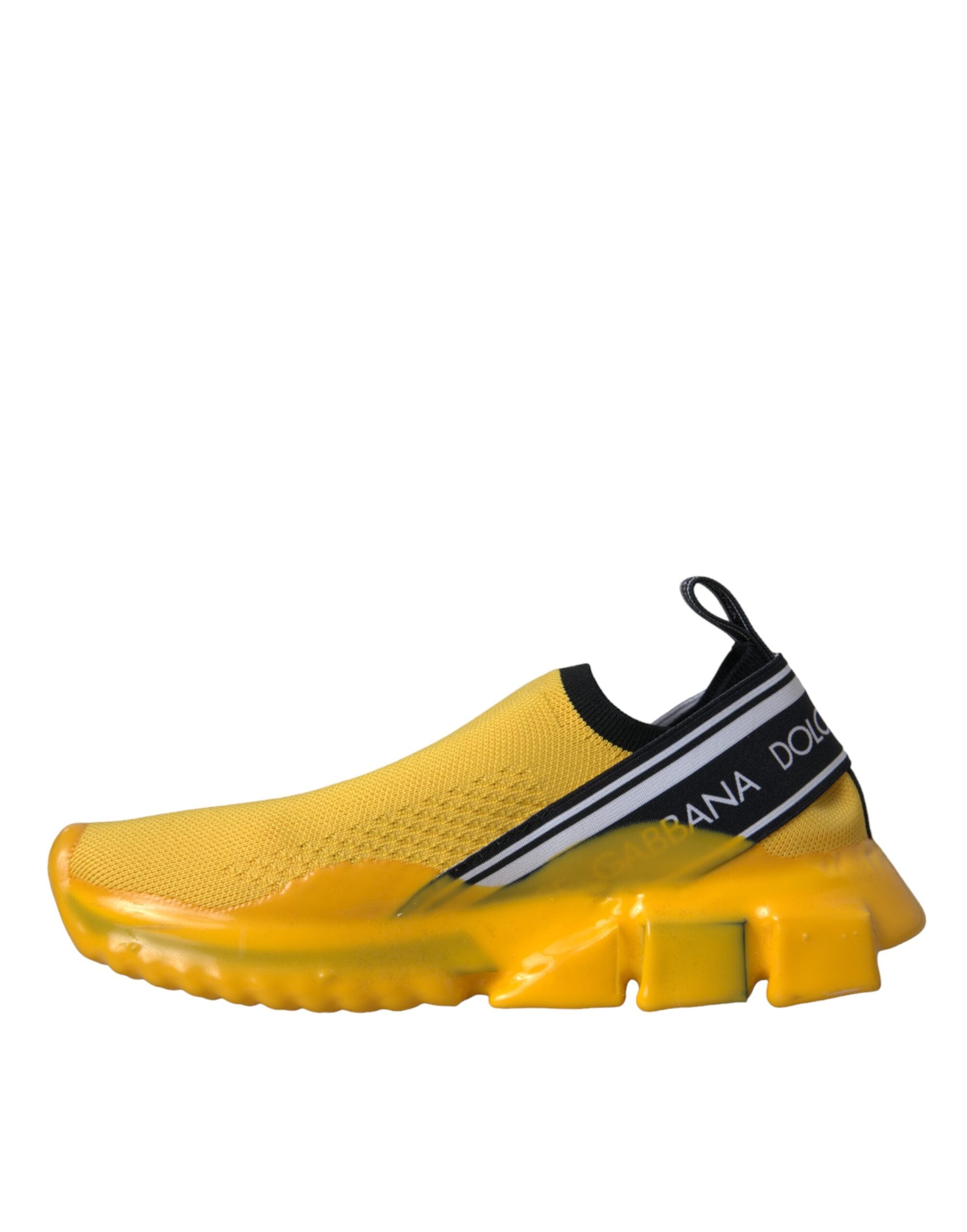 Dolce & Gabbana Yellow Sorrento Slip On Sneakers Women Shoes Dolce & Gabbana