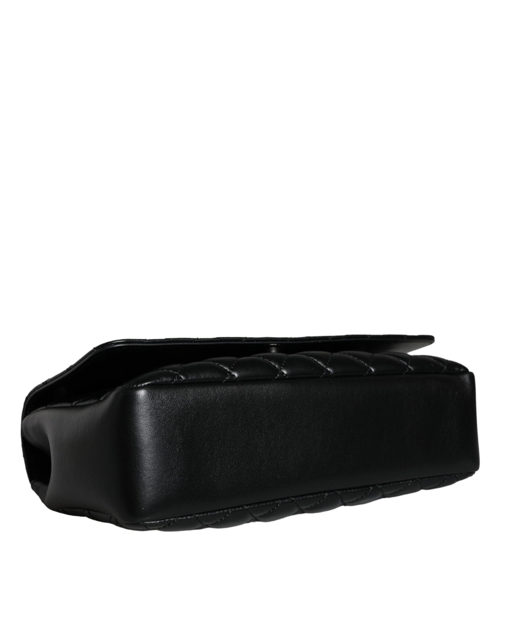 Versace Black Quilted Lambskin Leather Crossbody Shoulder Bag Versace